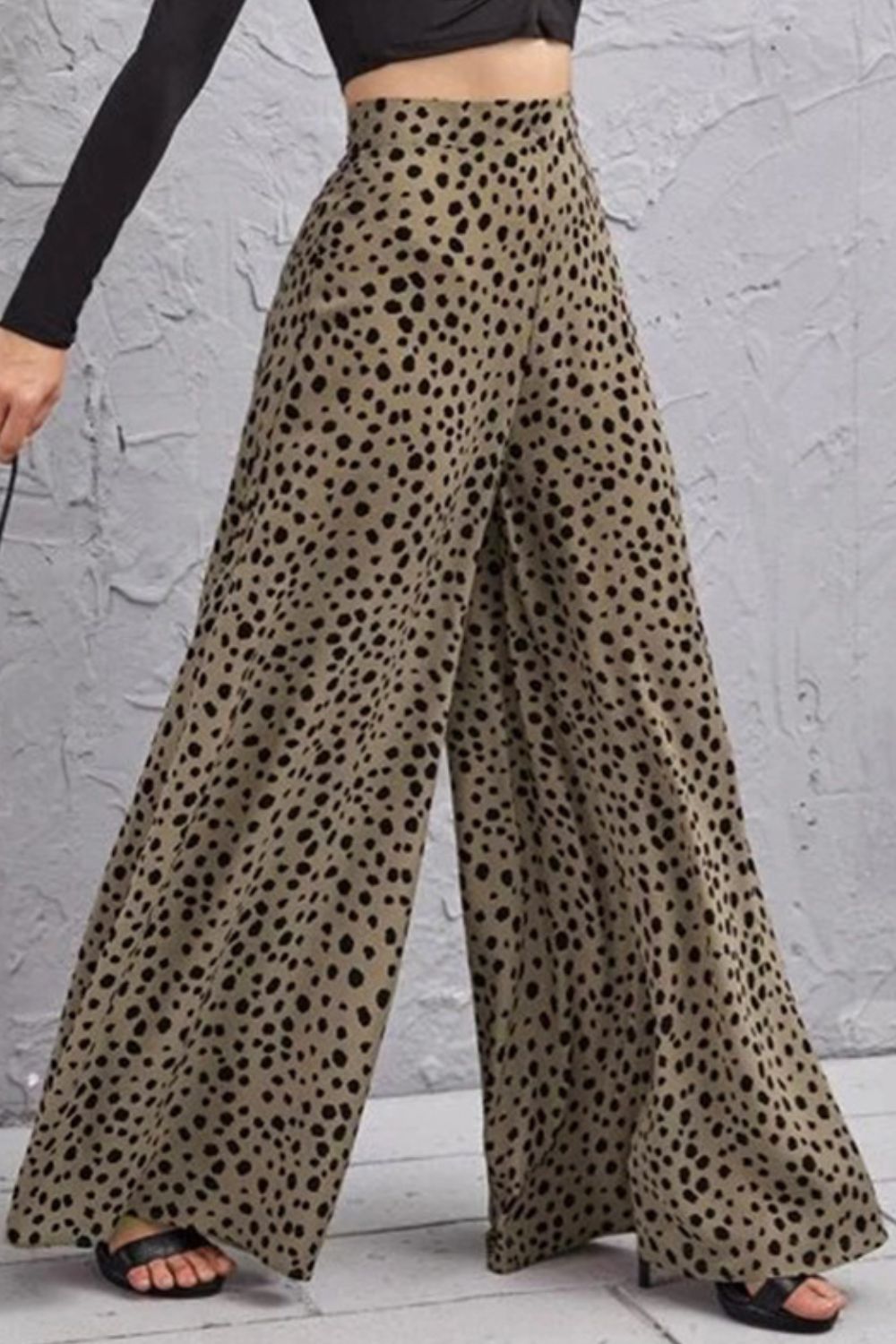 Animal Print High-Rise Culottes – Trendsi | ClozArt