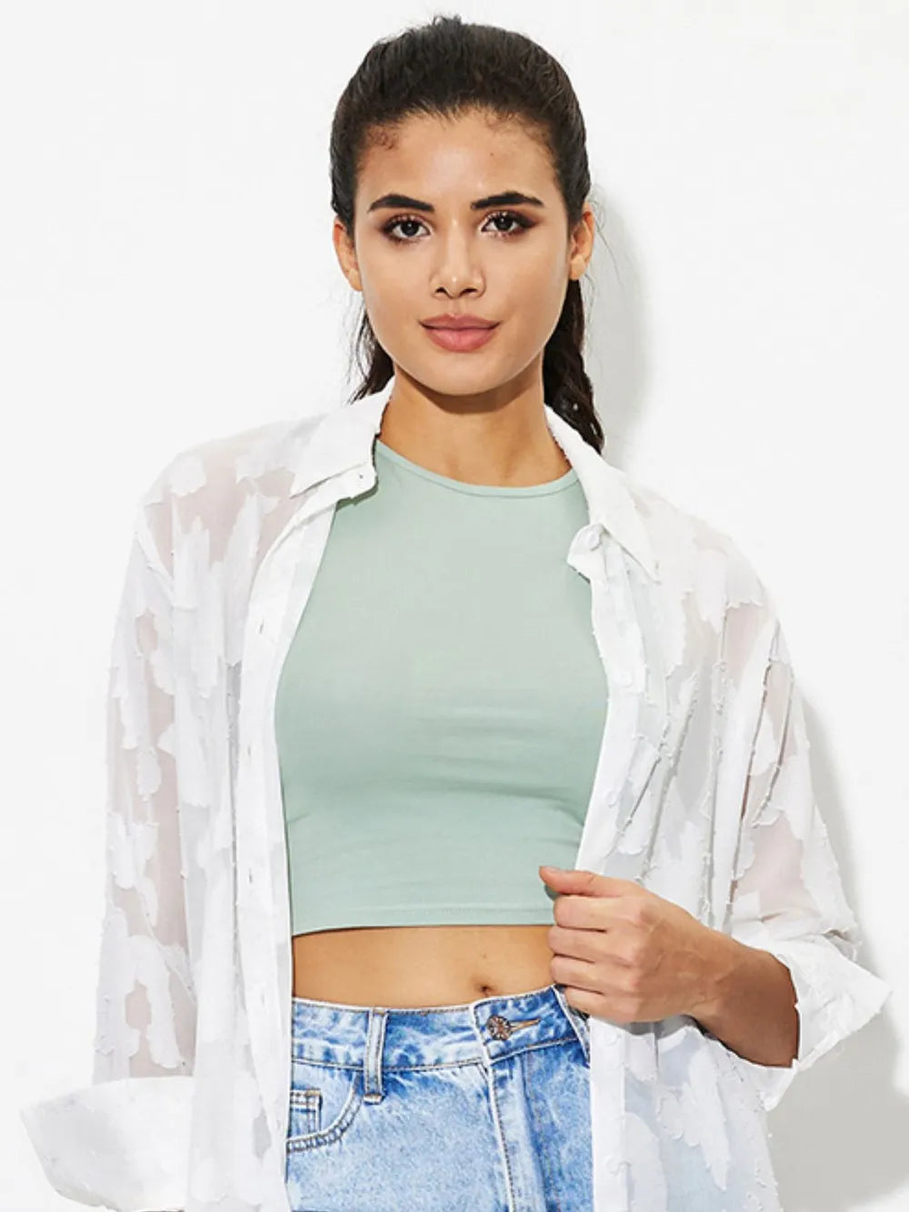 Round Neck Cropped Tank – Trendsi | ClozArt