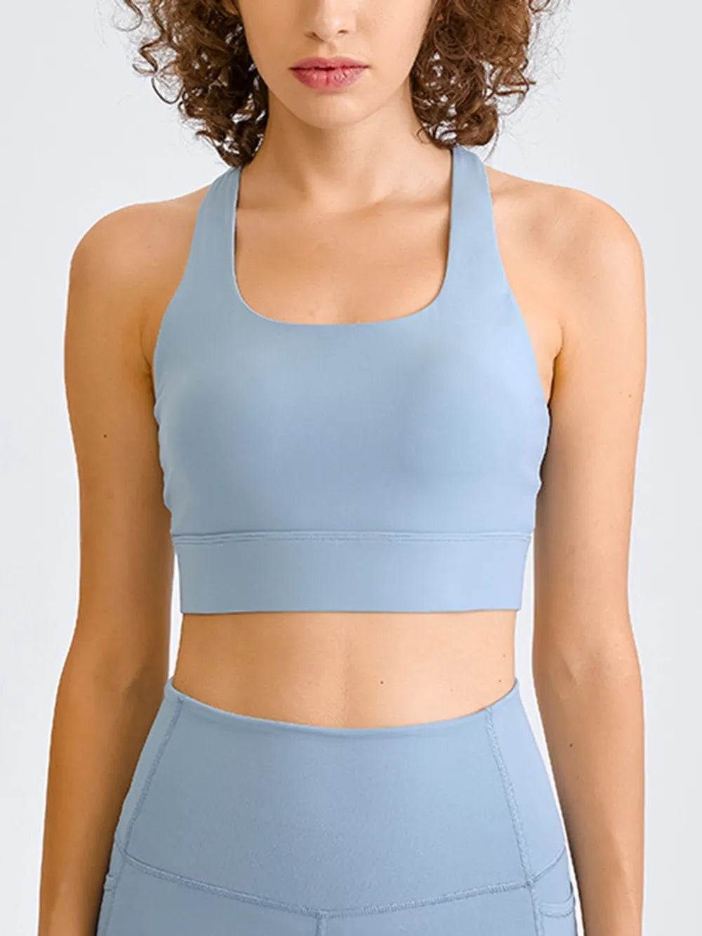 Millennia Double Take Square Neck Racerback Cropped Tank – Trendsi | ClozArt