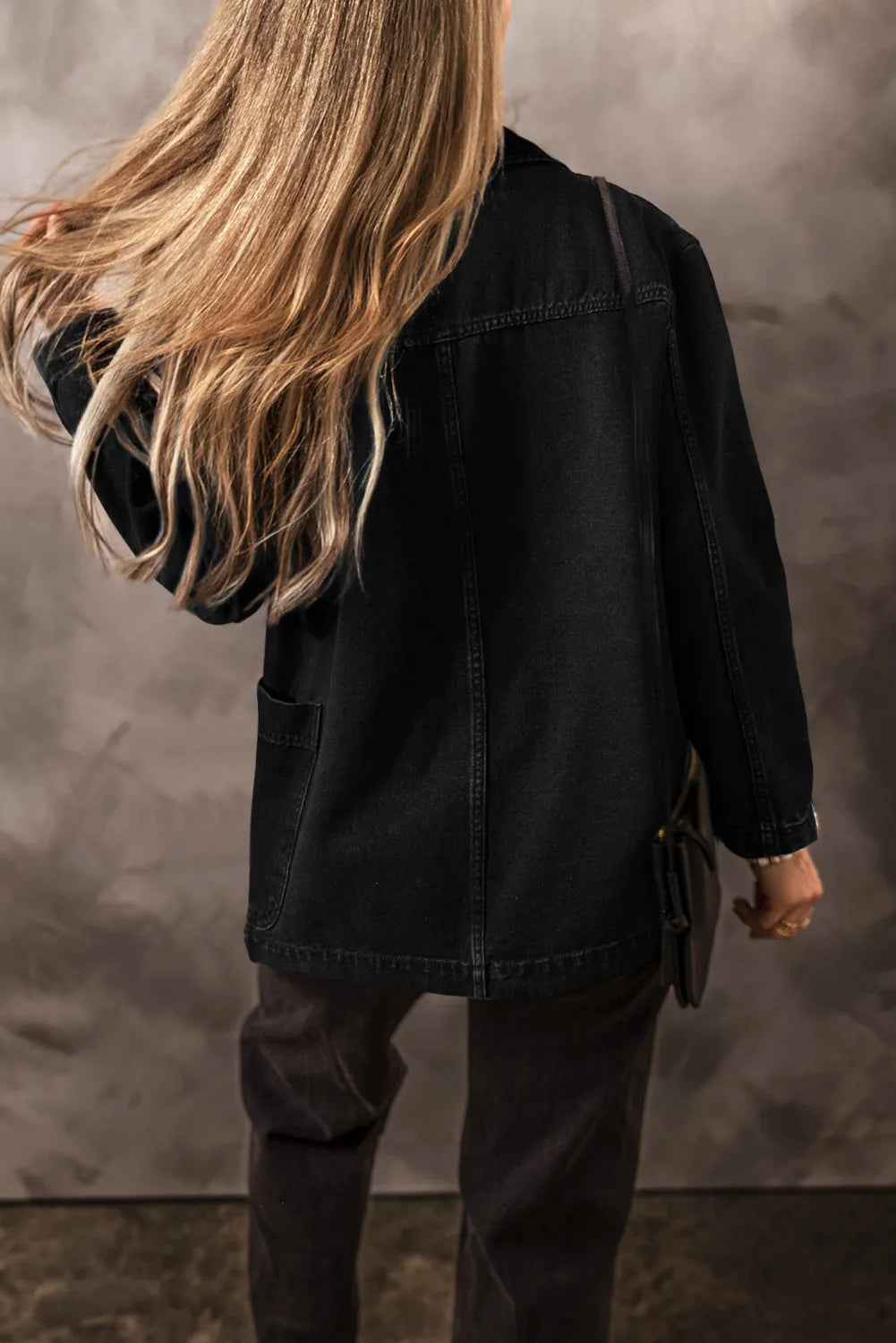 Pocketed Long Sleeve Denim Jacket – Trendsi | ClozArt