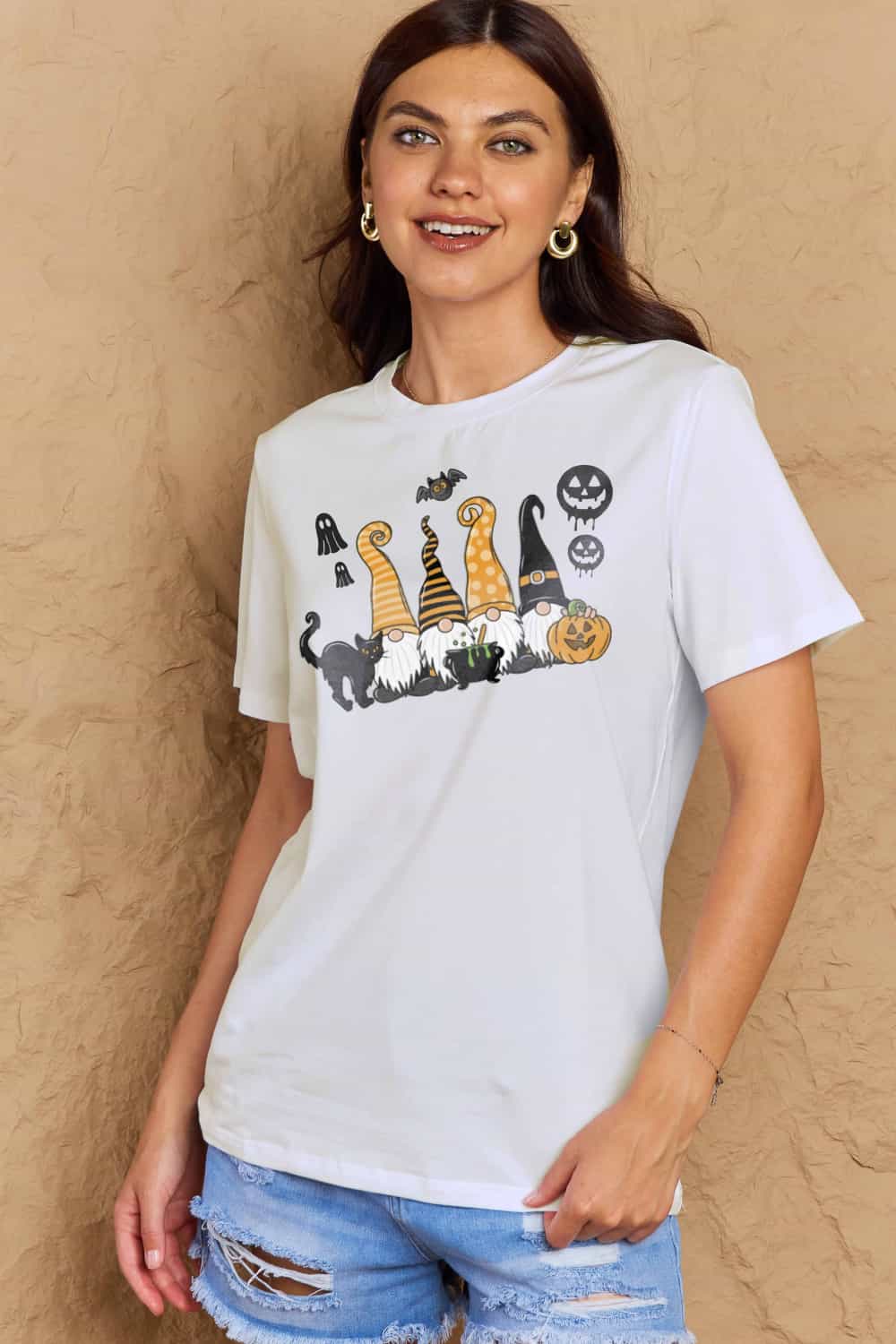 Simply Love Full Size Halloween Theme Graphic Cotton T-Shirt – Trendsi | ClozArt