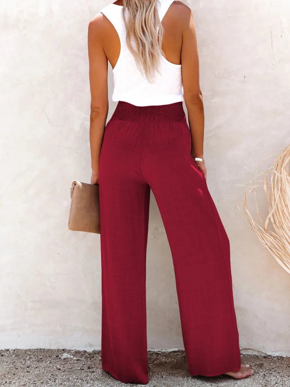Full Size Decorative Button High Waist Pants – Trendsi | ClozArt