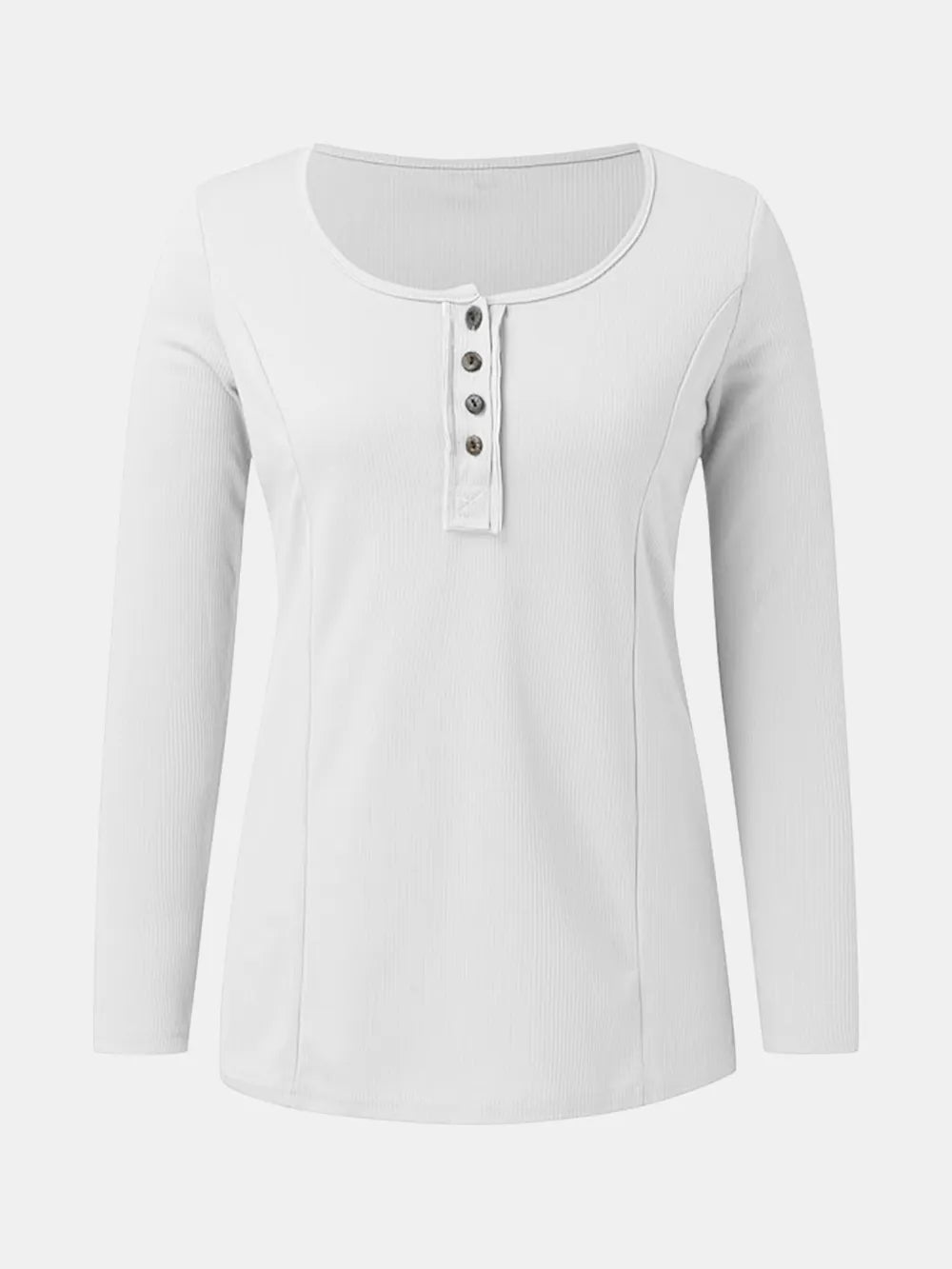 Full Size Scoop Neck Long Sleeve T-Shirt – Trendsi | ClozArt