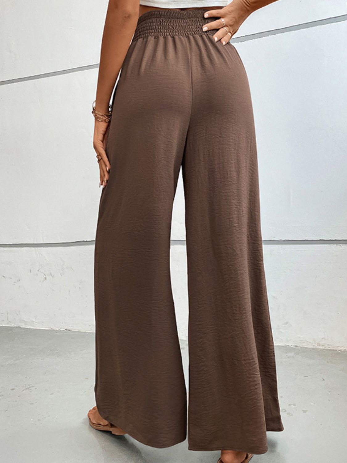 Perfee Wide Waistband Relax Fit Long Pants – Trendsi | ClozArt