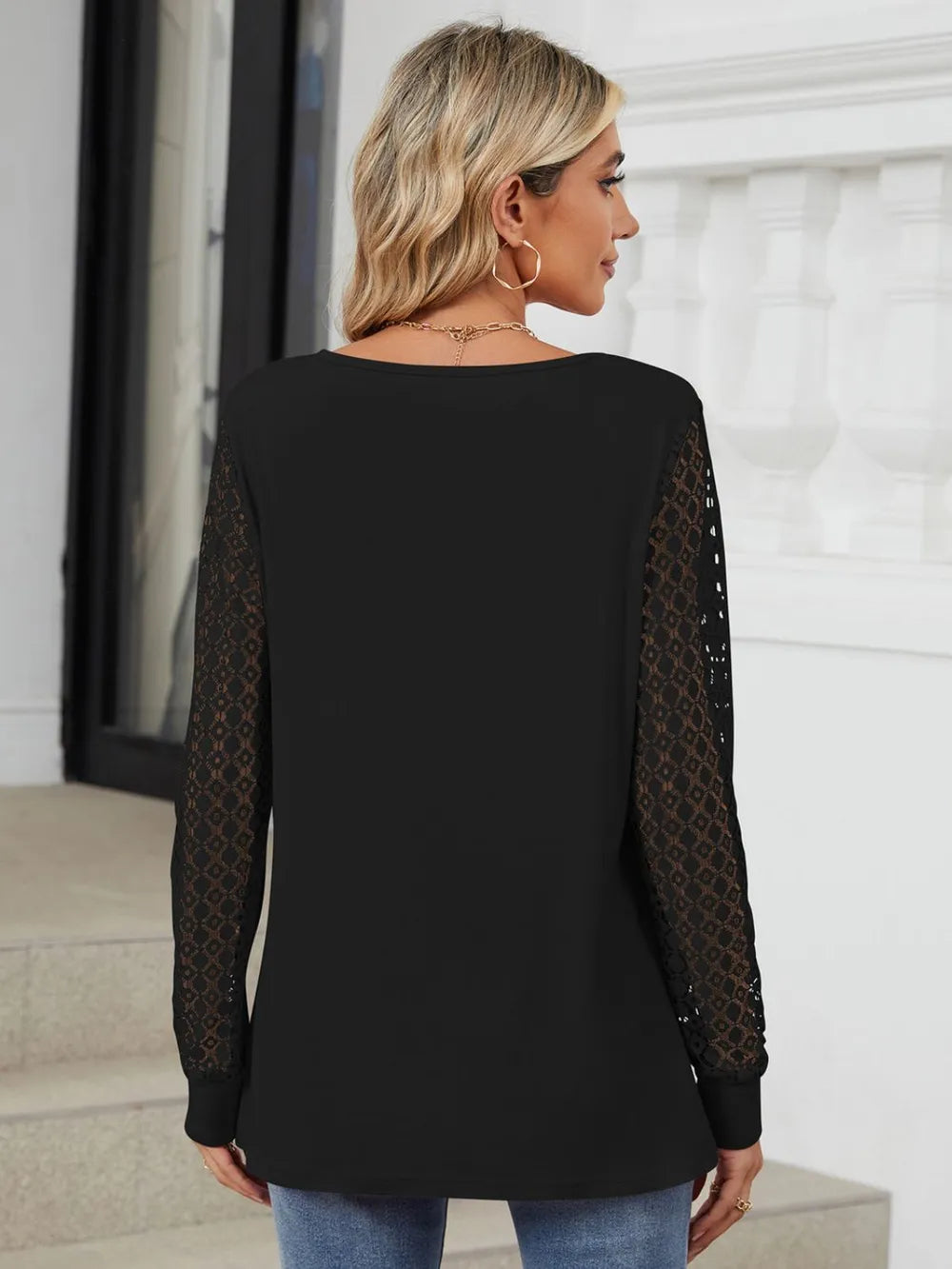 Cutout Round Neck Long Sleeve T-Shirt – Trendsi | ClozArt
