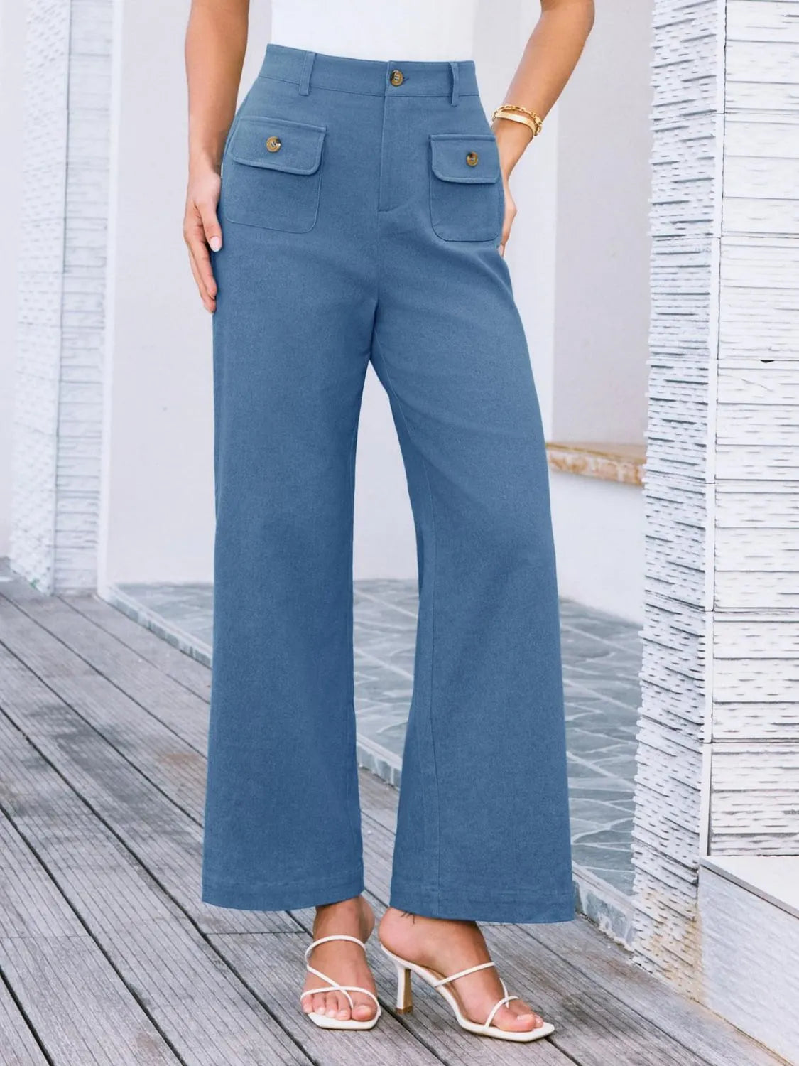 High Waist Wide Leg Pants – Trendsi | ClozArt