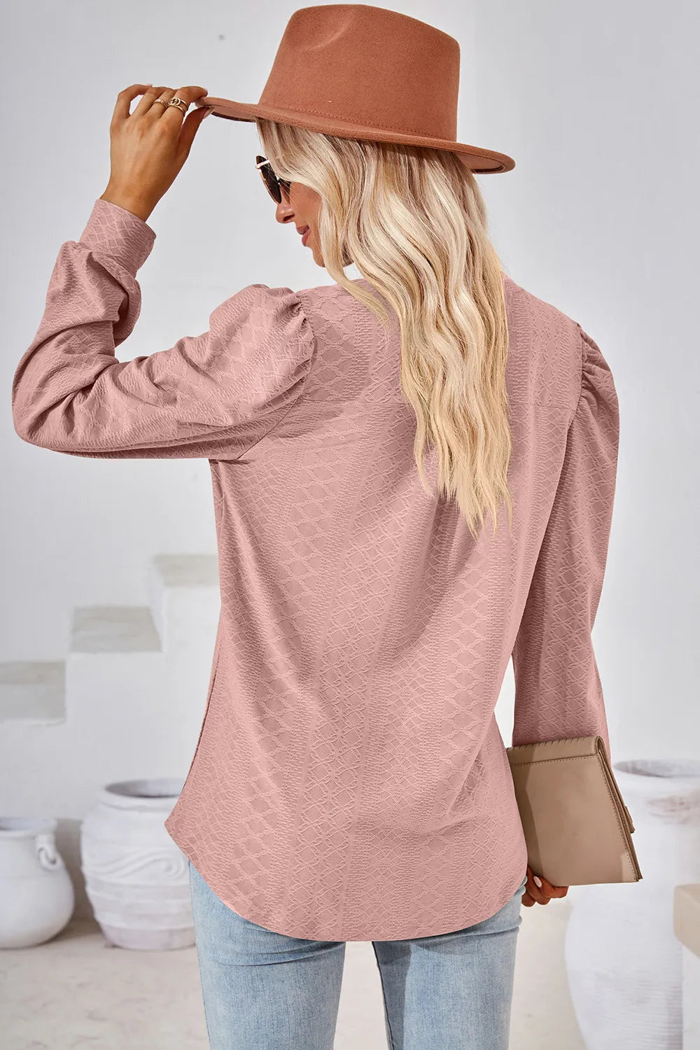 Notched Long Sleeve T-Shirt – Trendsi | ClozArt