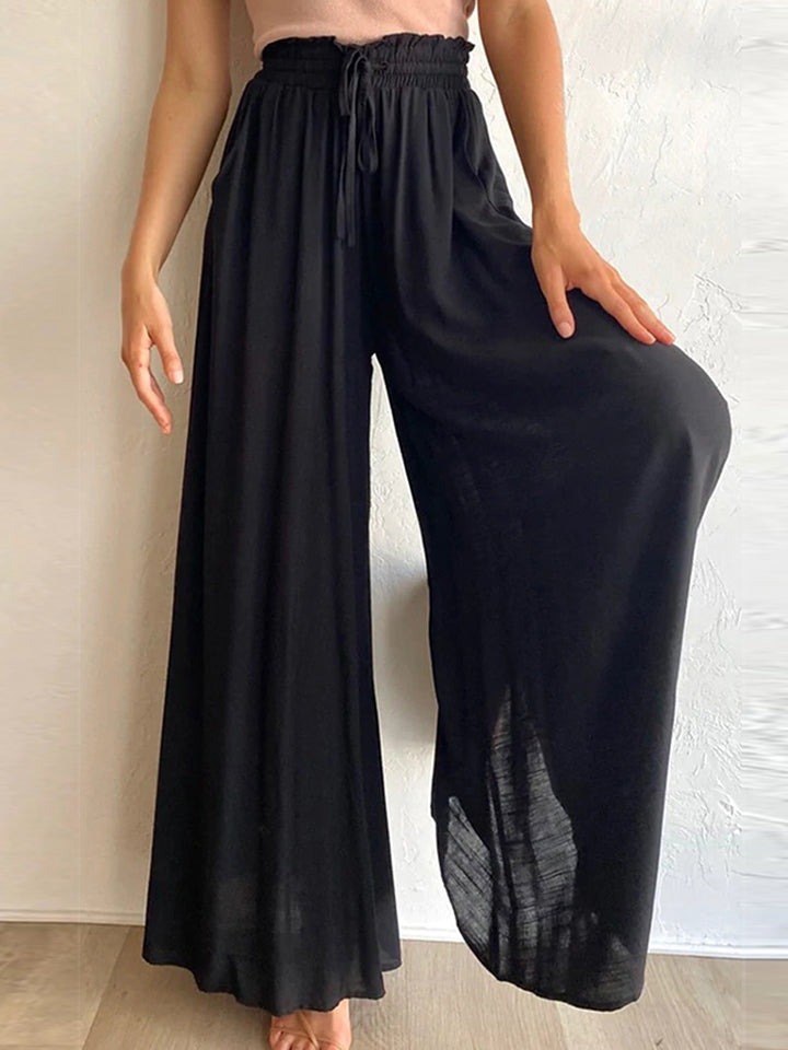 Drawstring Waist Wide Leg Pants – Trendsi | ClozArt
