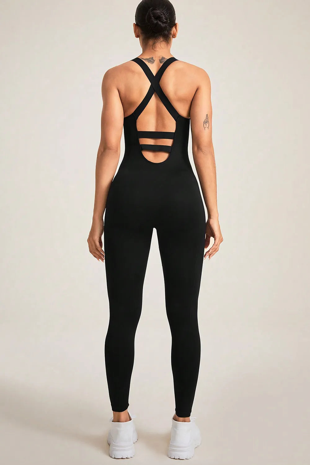 Crisscross Wide Strap Jumpsuit – Trendsi | ClozArt