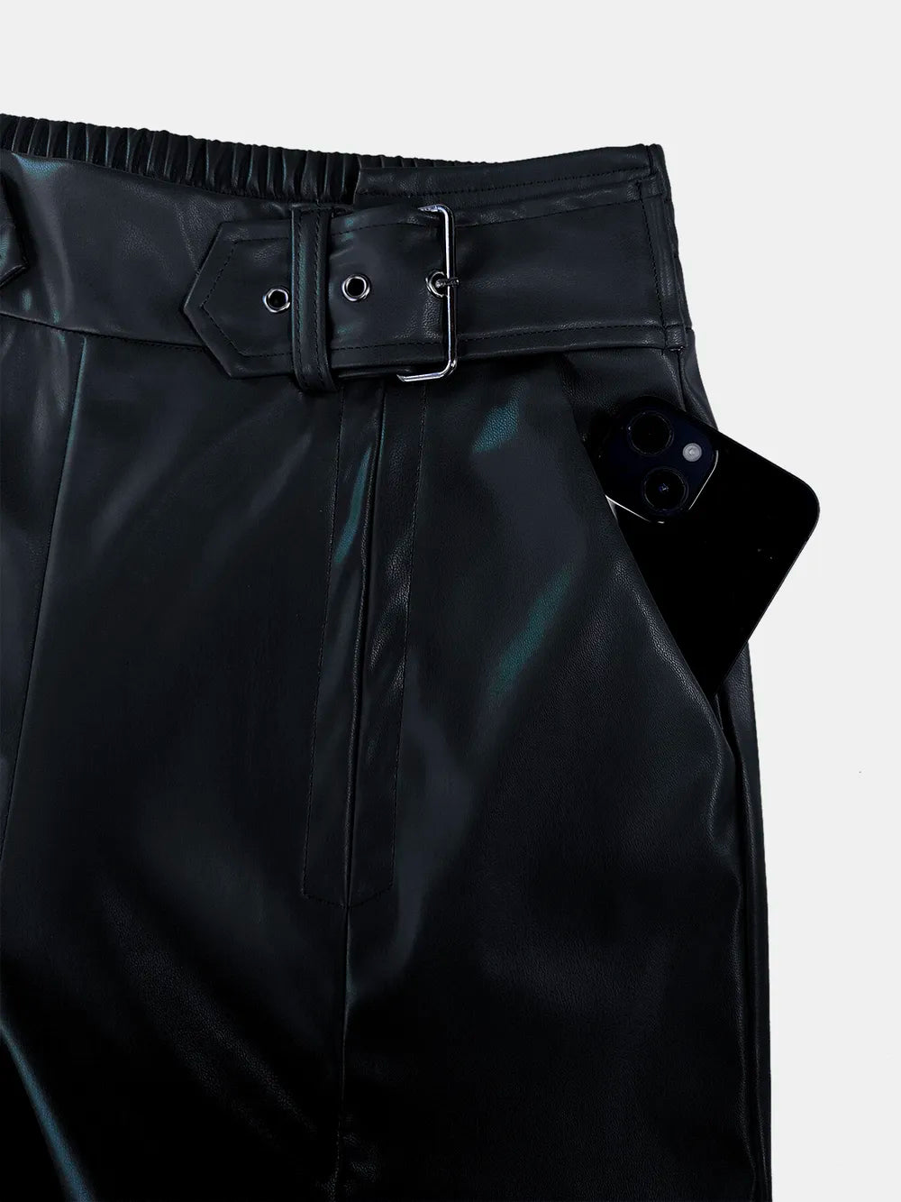 Half Elastic Waist Wide Leg Pants – Trendsi | ClozArt