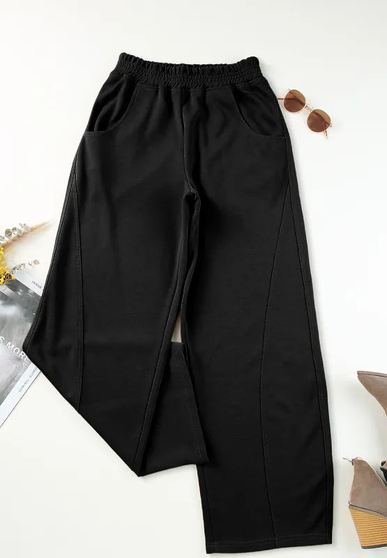 Elastic Waist Sweatpants with Pockets – Trendsi | ClozArt