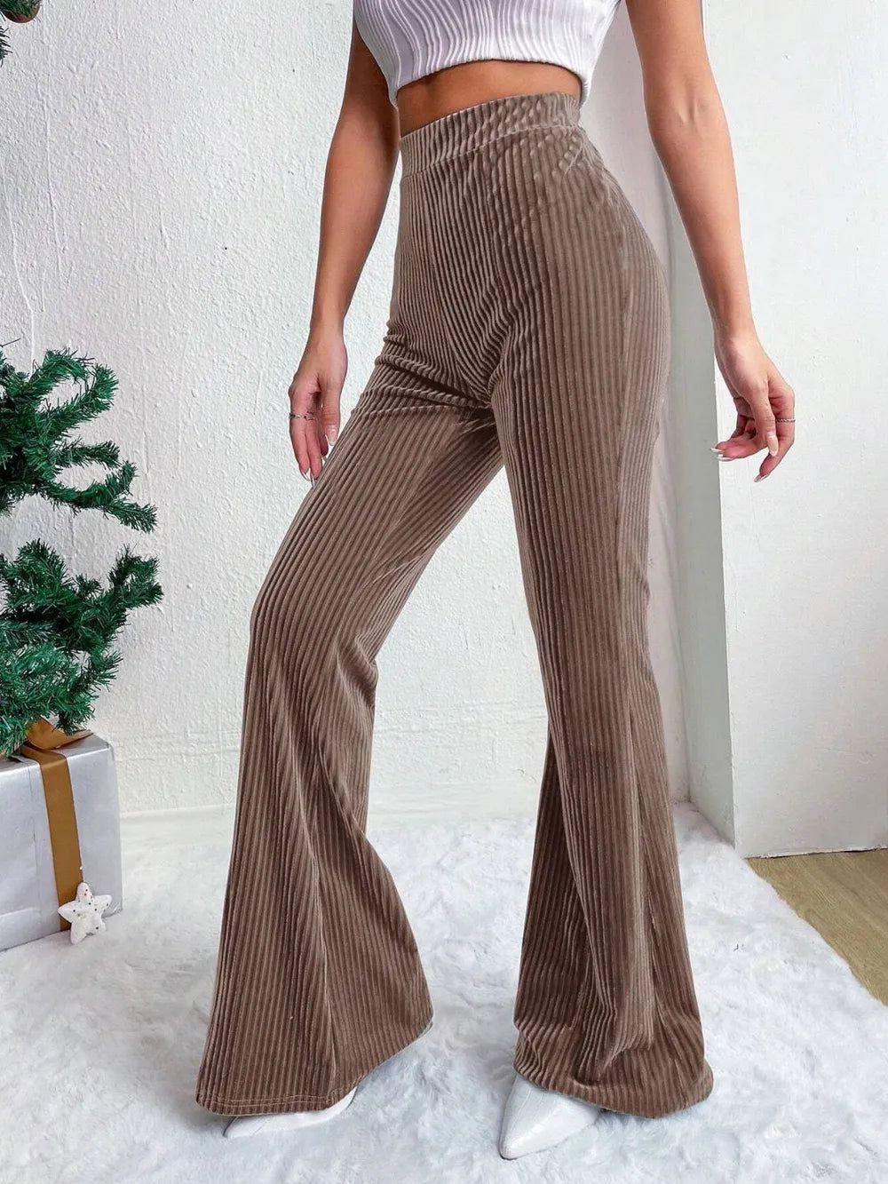 High Waist Flare Pants – Trendsi | ClozArt