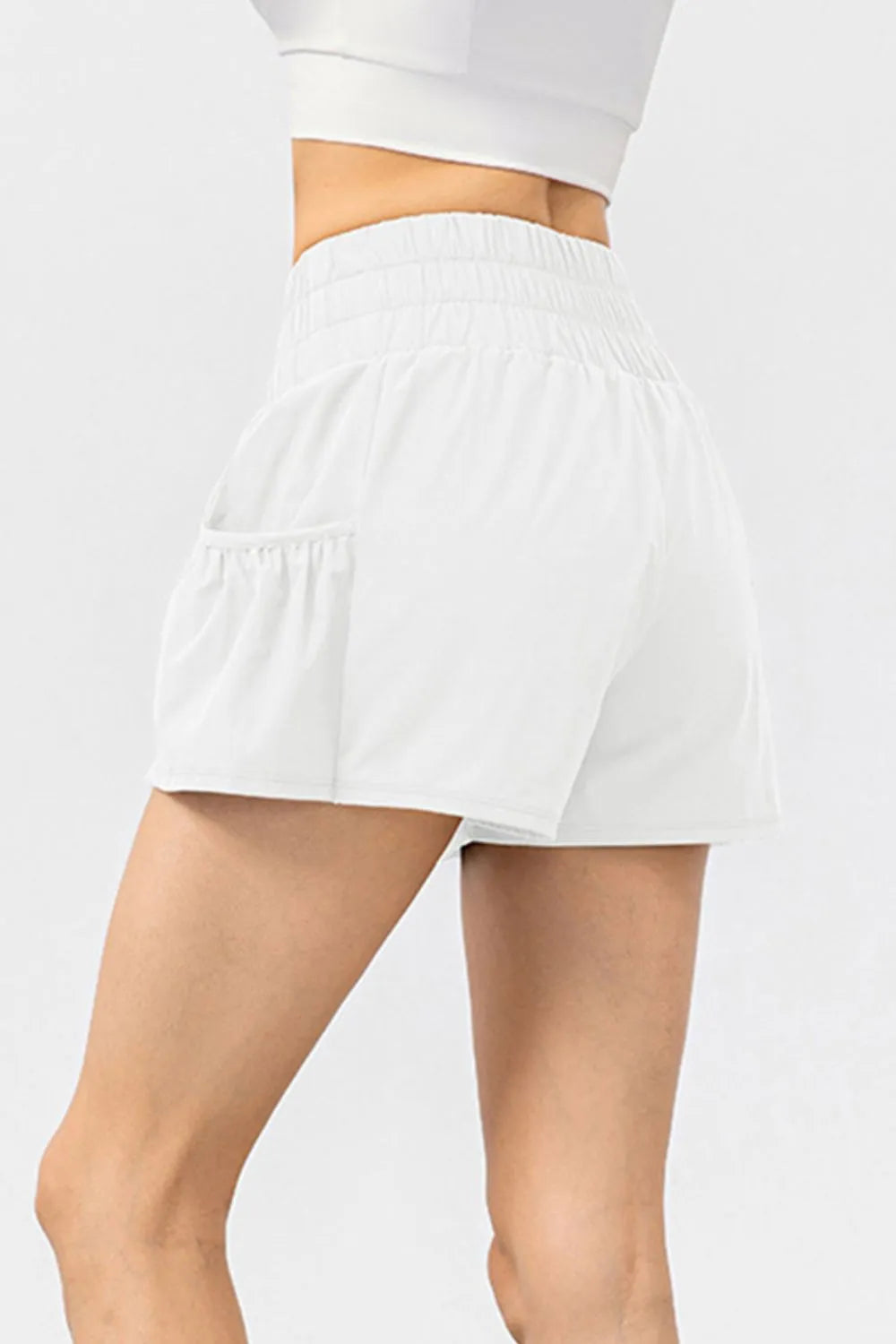 Elastic Waist Pocketed Active Shorts – Trendsi | ClozArt