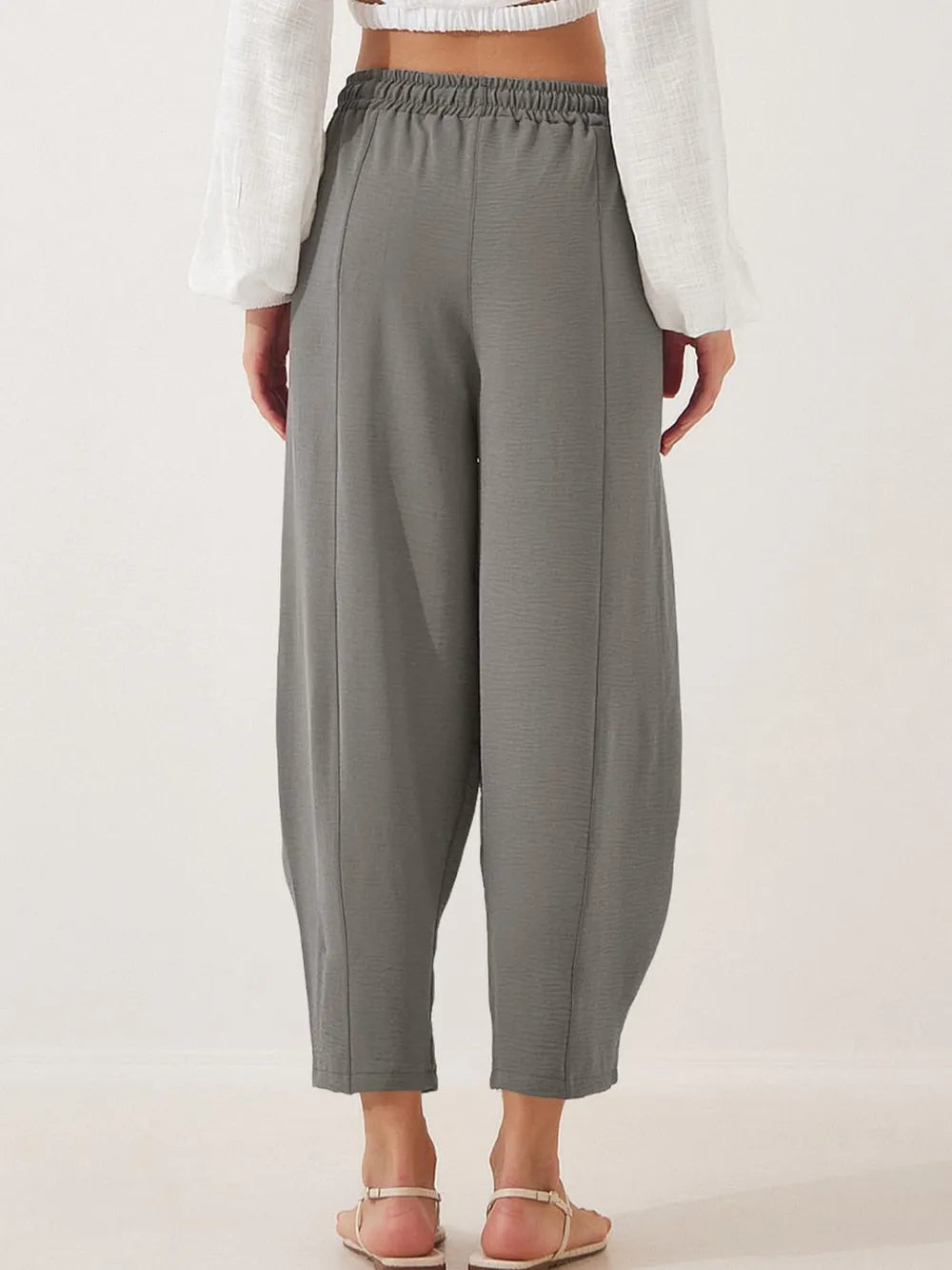 Full Size Drawstring Cropped Jogger Pants Plus Size – Trendsi | ClozArt