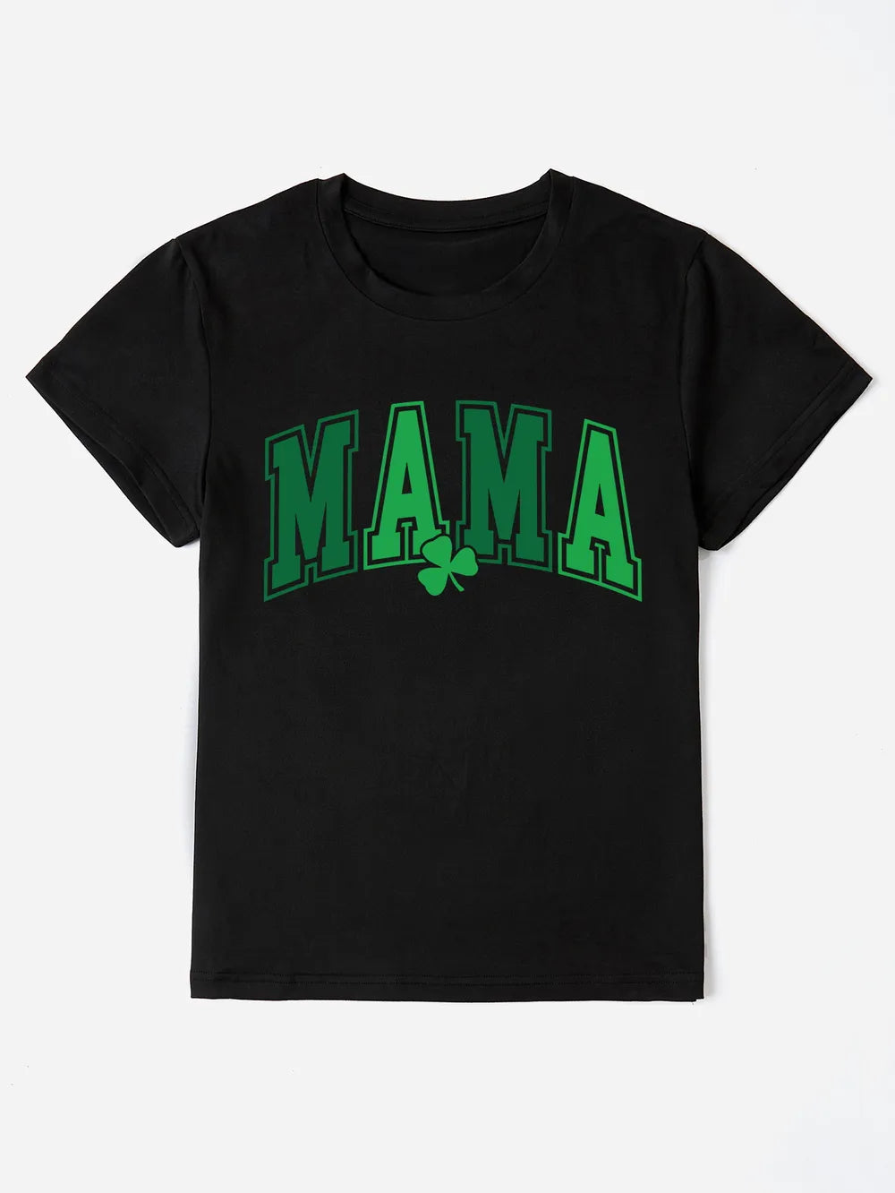 MAMA Round Neck Short Sleeve T-Shirt – Trendsi | ClozArt
