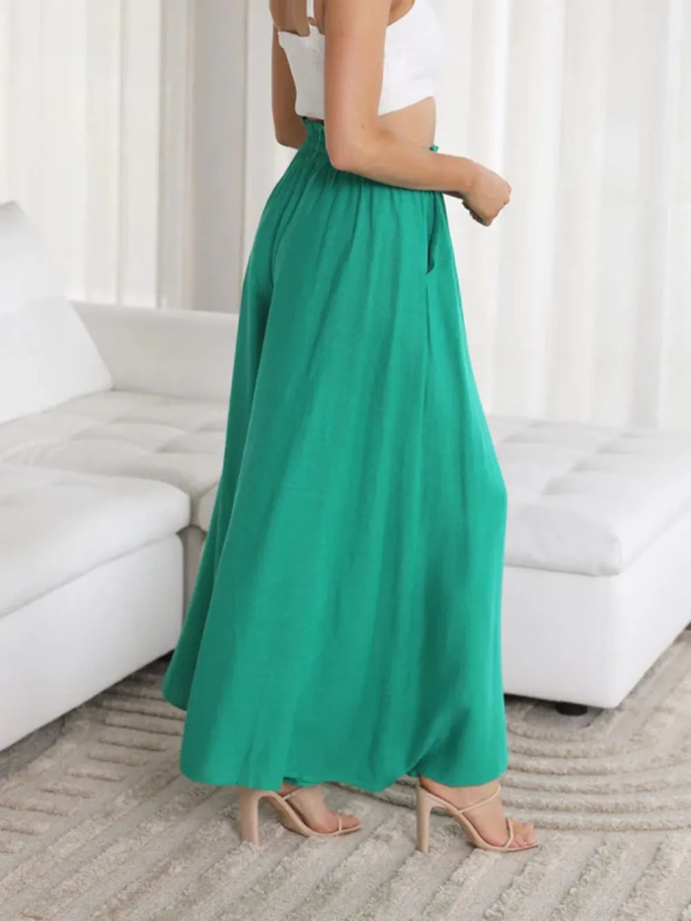 Wide Leg Pants with Pockets – Trendsi | ClozArt