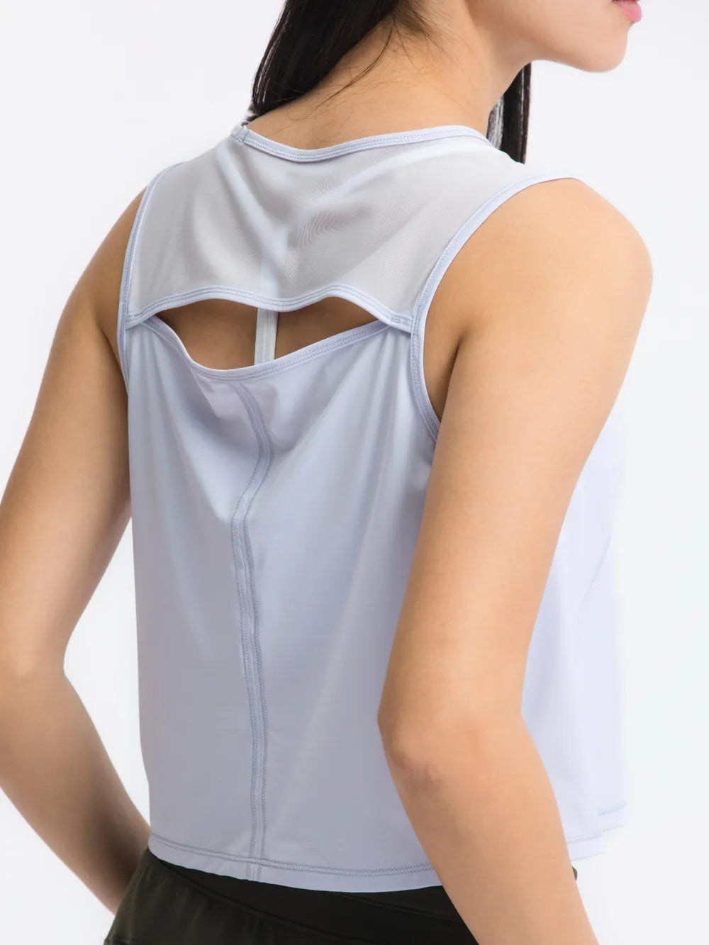 Millennia Round Neck Cropped Active Tank – Trendsi | ClozArt