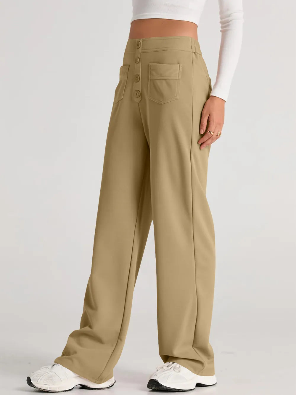 High Waist Wide Leg Pants – Trendsi | ClozArt