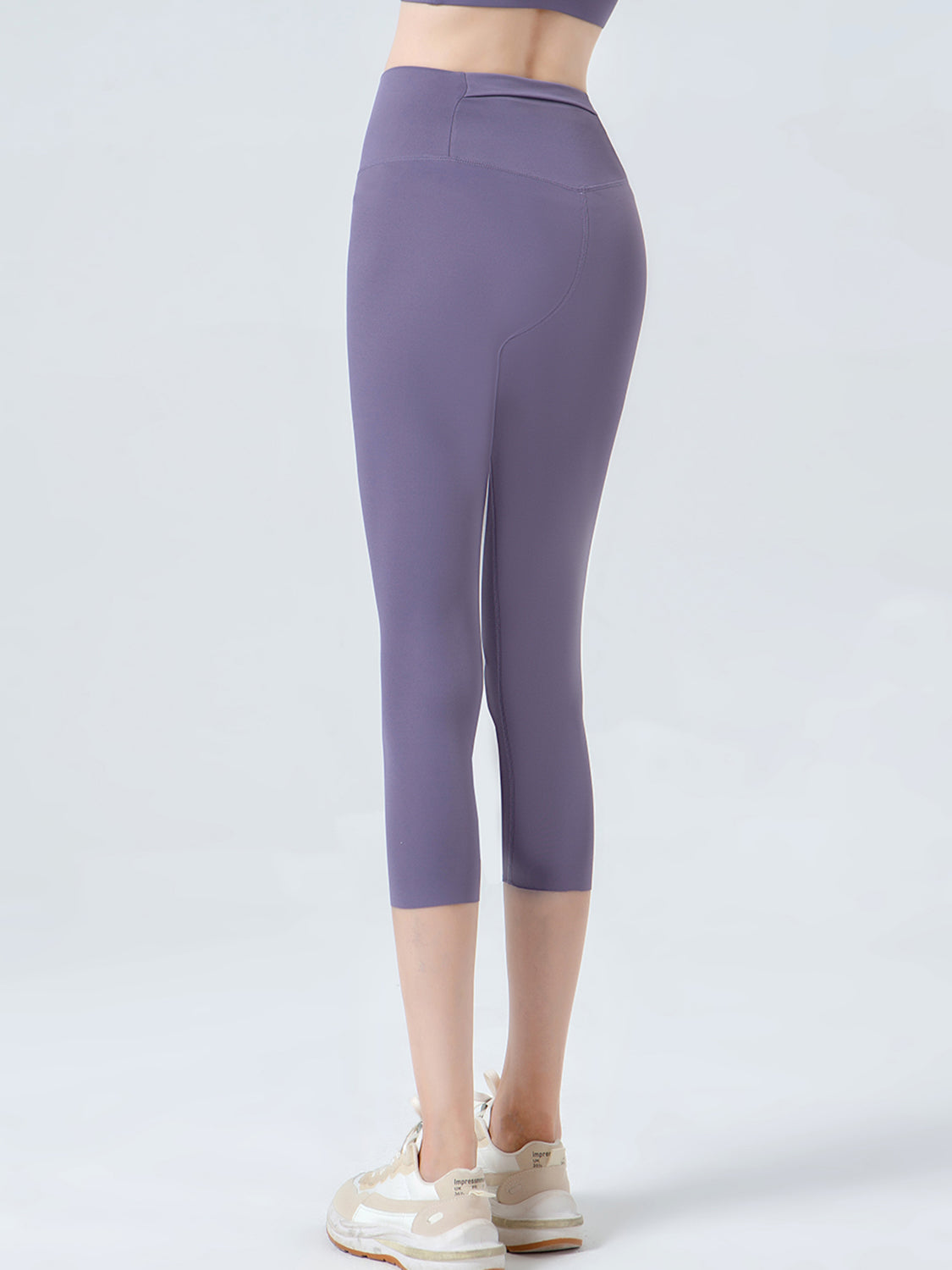 Wide Waistband Cropped Sports Leggings – Trendsi | ClozArt