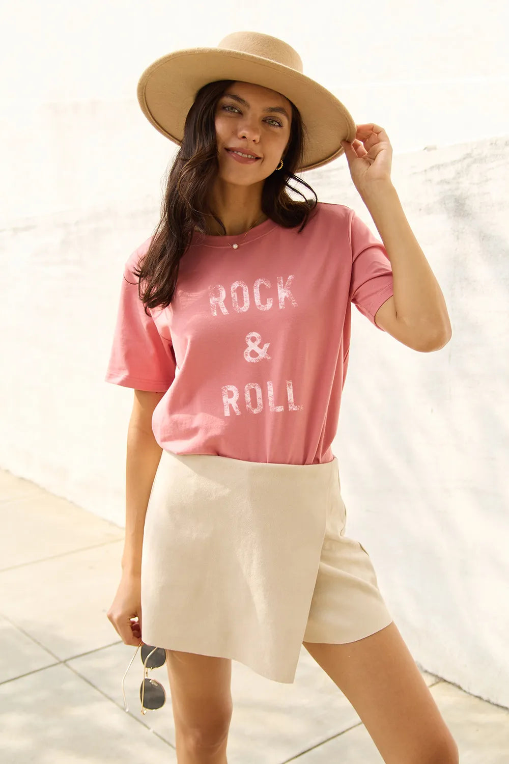 Simply Love Full Size ROCK & ROLL Short Sleeve T-Shirt – Trendsi | ClozArt
