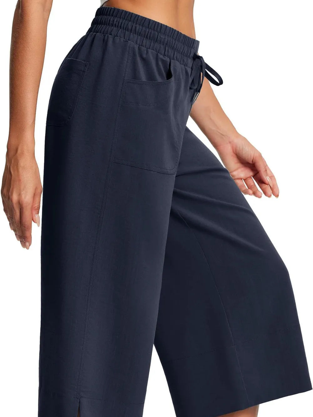 Full Size Drawstring Wide Leg Capris Pants Plus Size – Trendsi | ClozArt