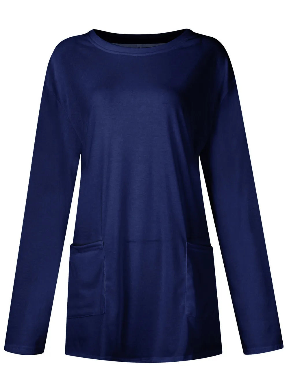 Full Size Pocketed Round Neck Long Sleeve T-Shirt – Trendsi | ClozArt