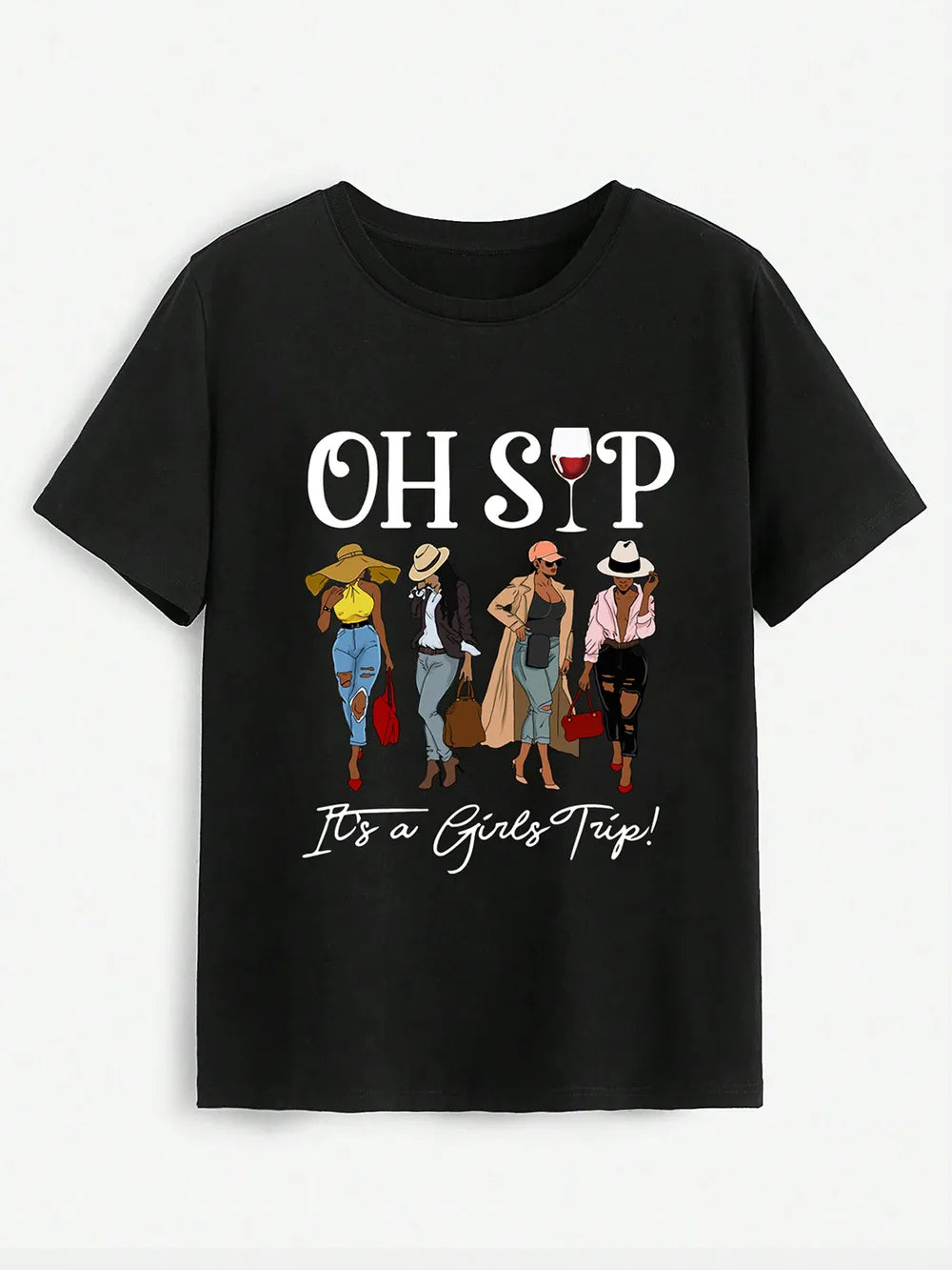 Graphic Round Neck Short Sleeve T-Shirt – Trendsi | ClozArt