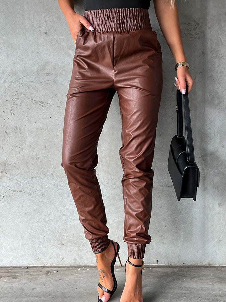 Smocked Waist Long Pants – Trendsi | ClozArt