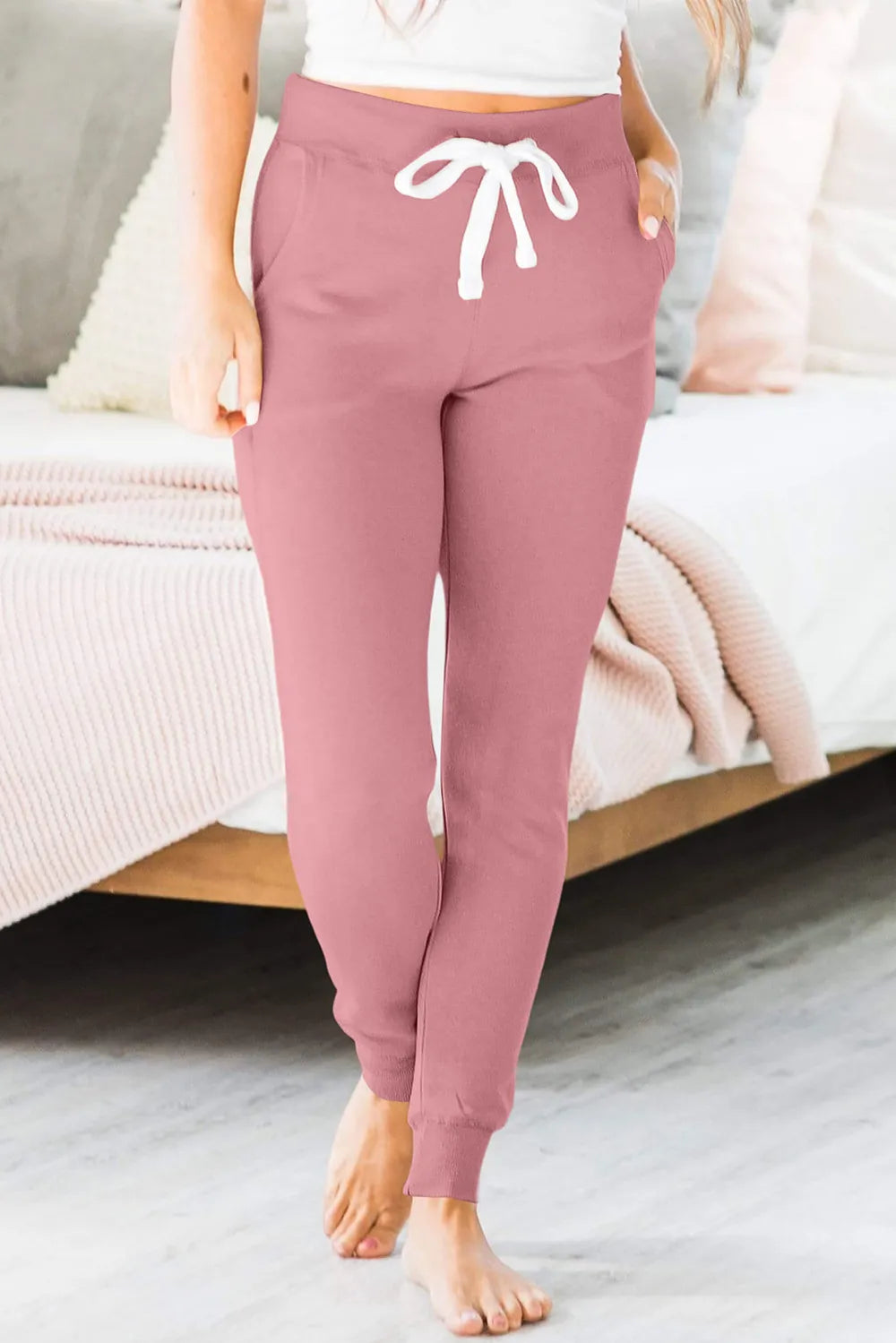 Drawstring Joggers with Pockets – Trendsi | ClozArt