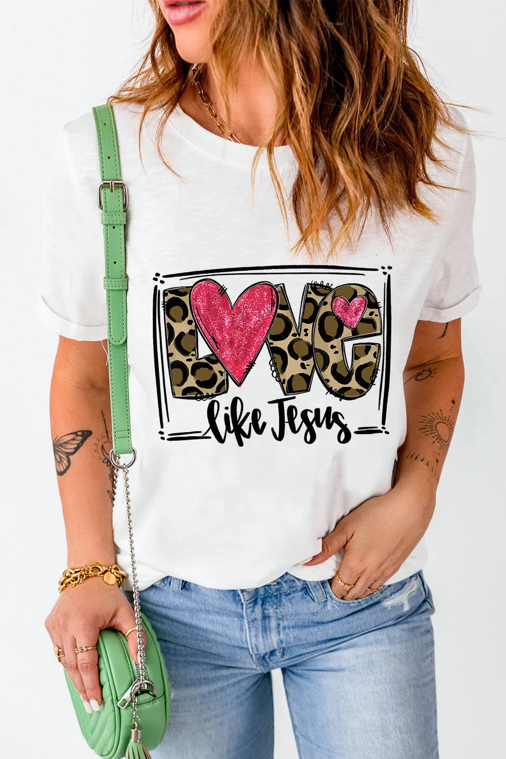 LOVE LIKE JESUS Short Sleeve T-Shirt – Trendsi | ClozArt