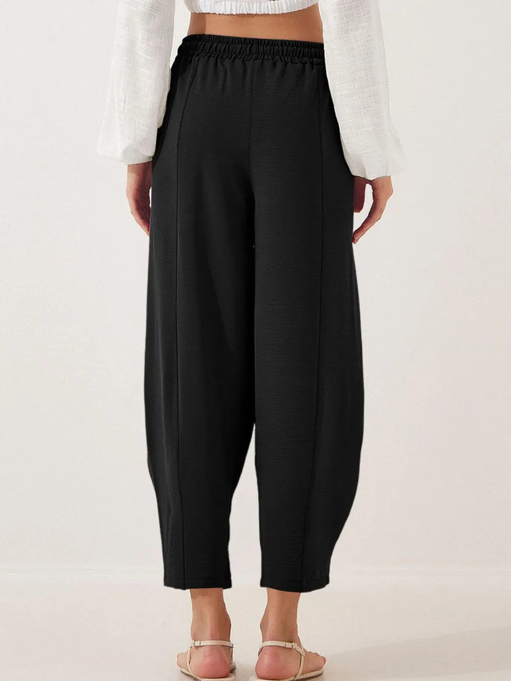 Full Size Drawstring Cropped Jogger Pants Plus Size – Trendsi | ClozArt