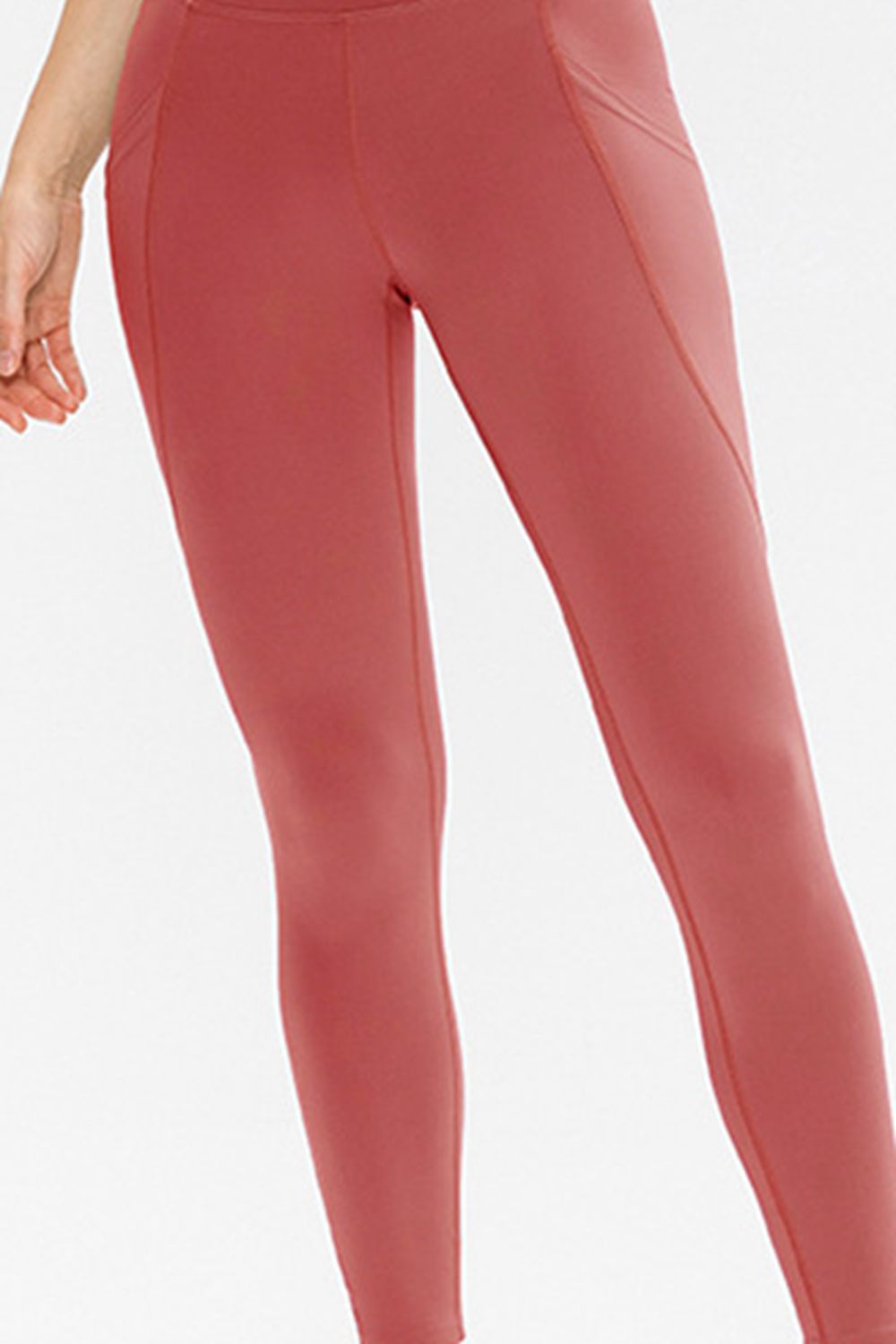 Slim Fit Long Active Leggings with Pockets – Trendsi | ClozArt