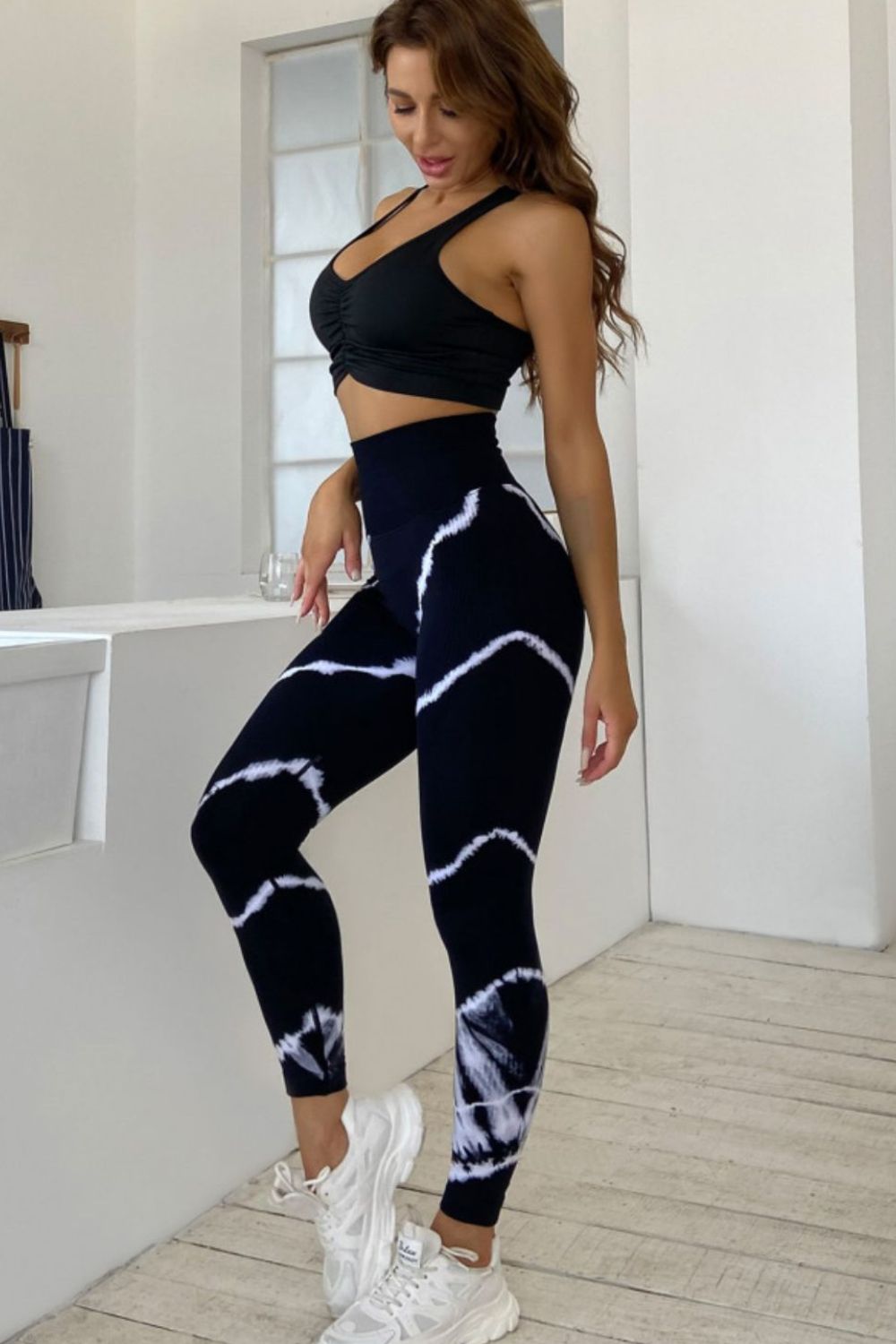 Slim Fit High Waist Long Active Pants – Trendsi | ClozArt