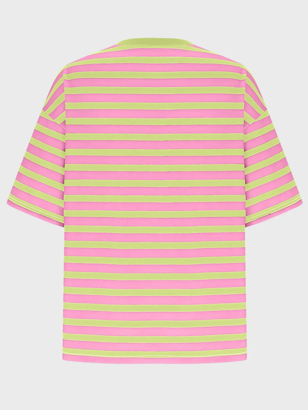 Striped Round Neck Half Sleeve T-Shirt – Trendsi | ClozArt