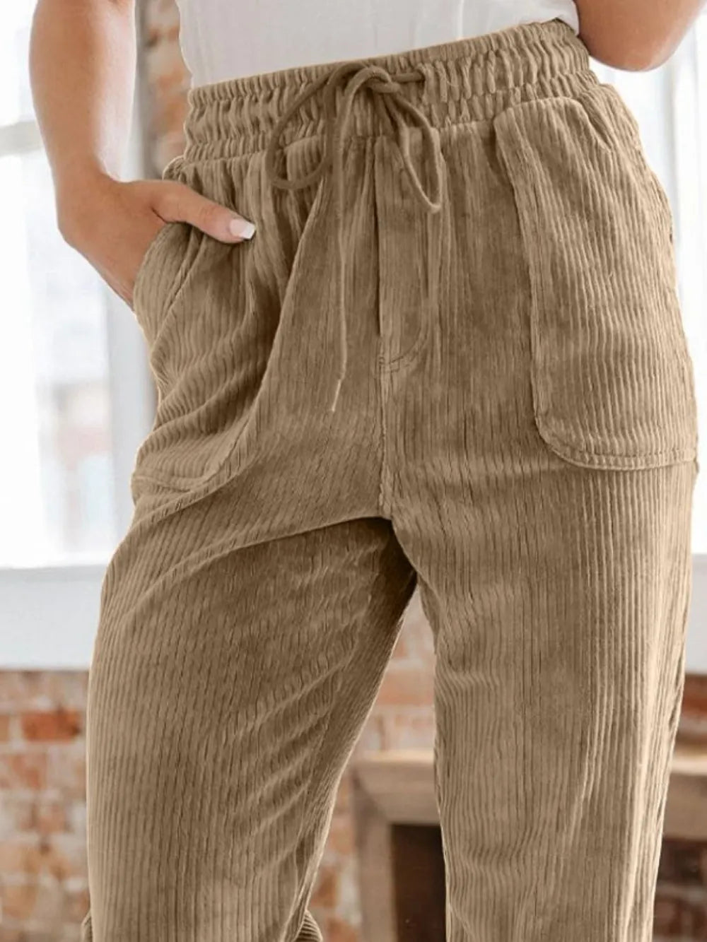 Drawstring Pants with Pockets – Trendsi | ClozArt
