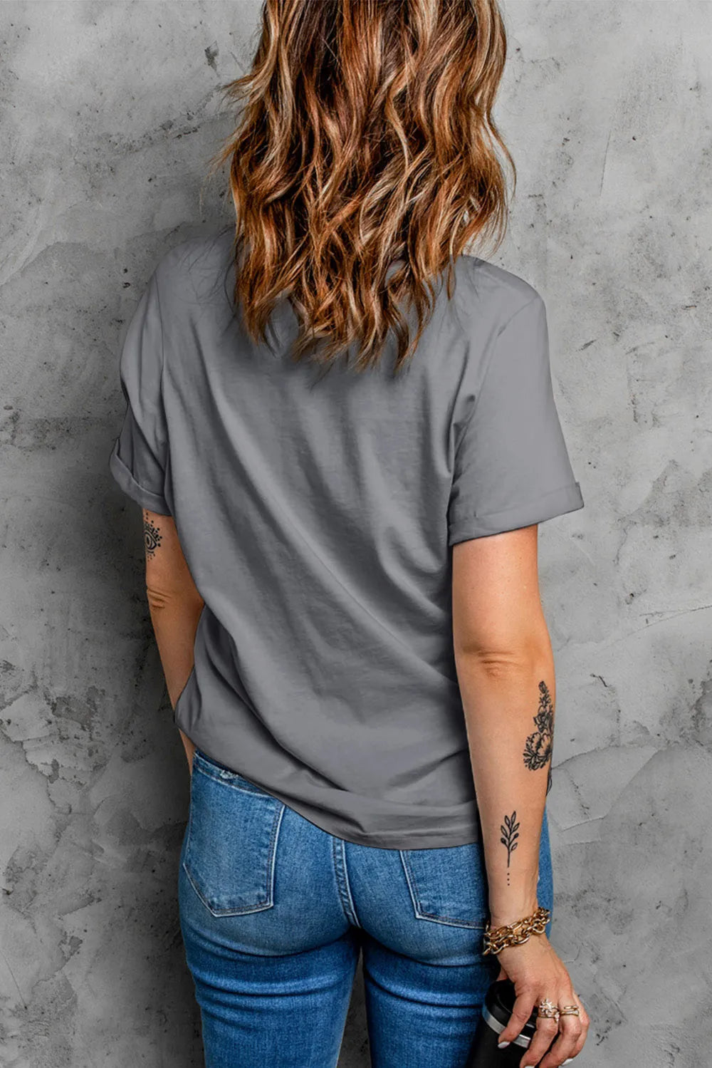USA Round Neck Short Sleeve T-Shirt – Trendsi | ClozArt