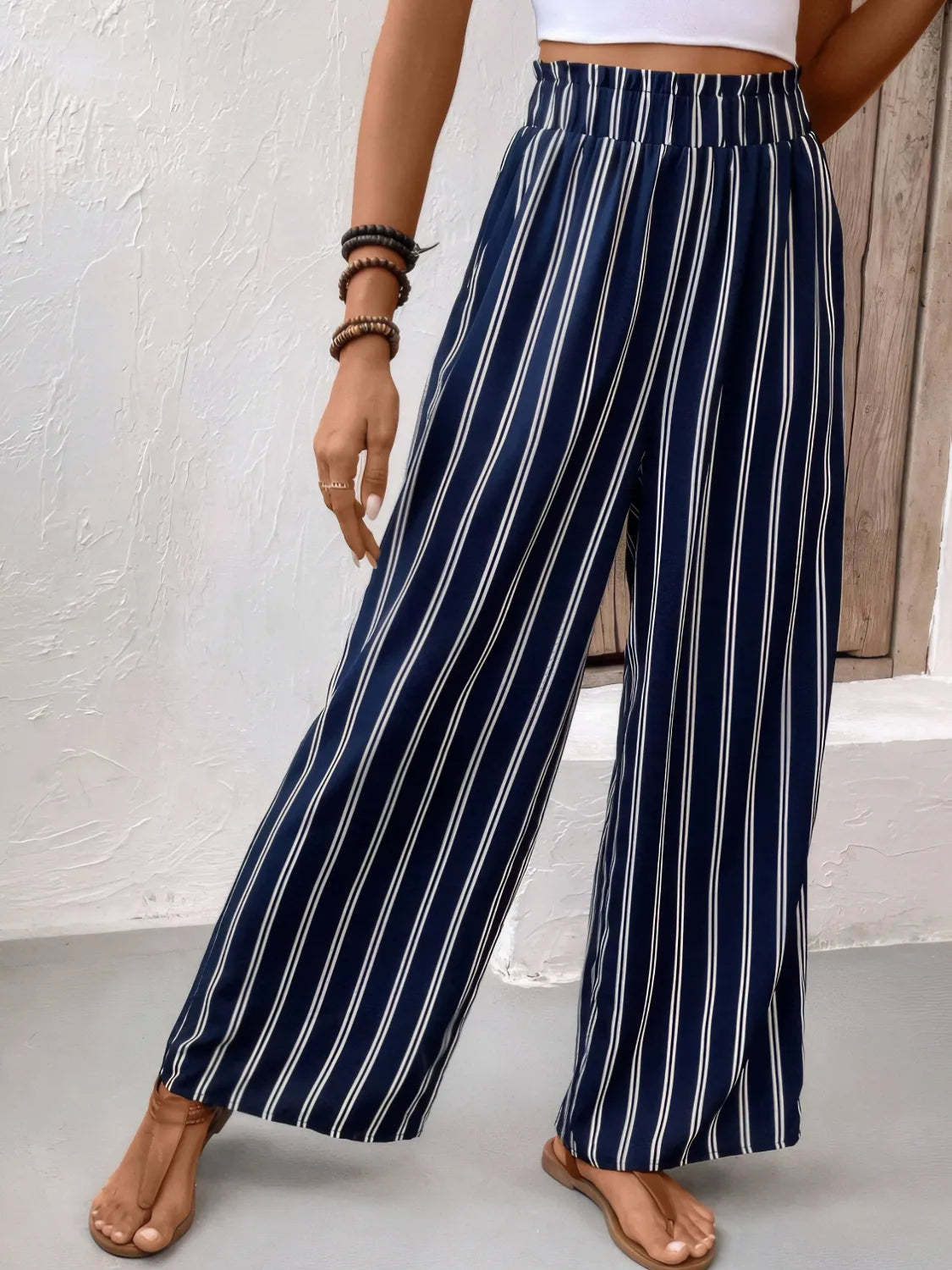 Striped Wide Leg Pants – Trendsi | ClozArt