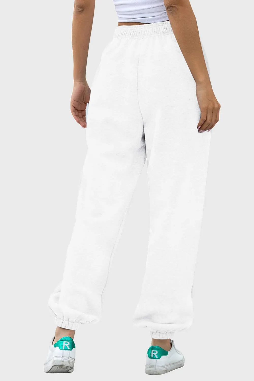 Elastic Waist Joggers with Pockets – Trendsi | ClozArt
