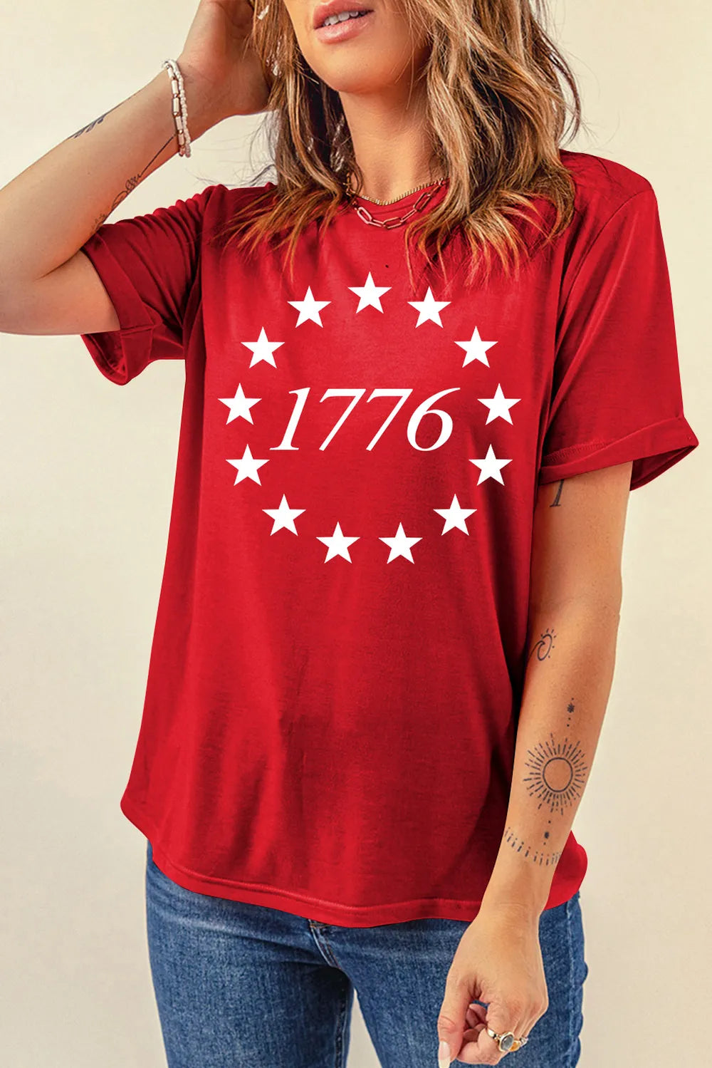Graphic Round Neck Short Sleeve T-Shirt – Trendsi | ClozArt