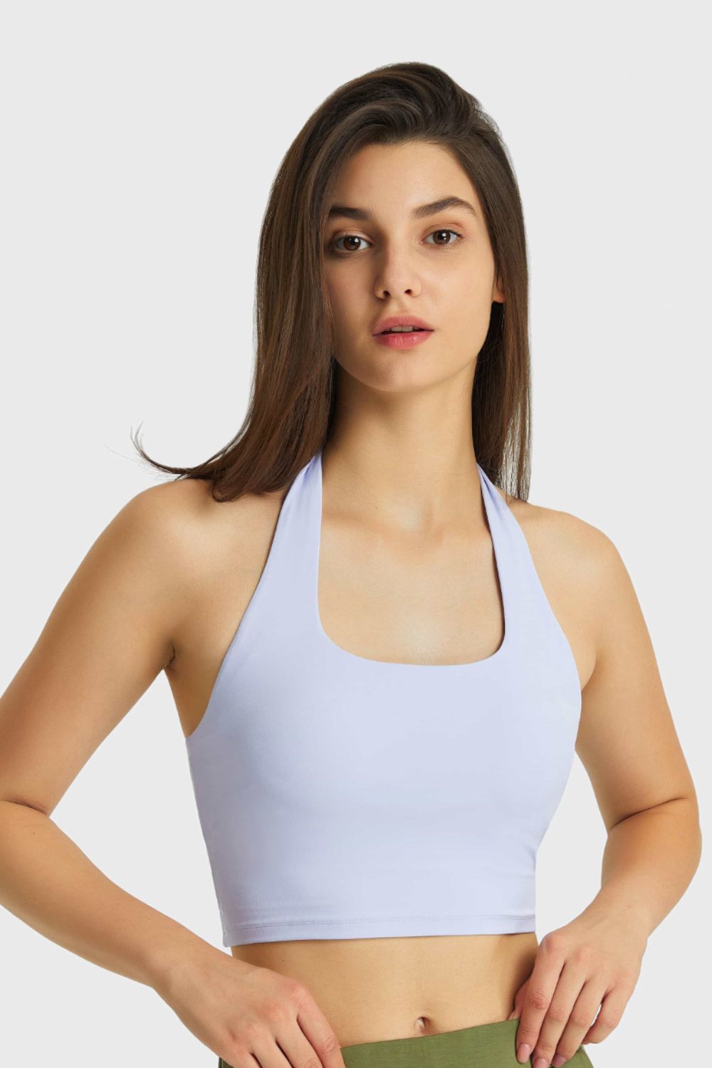 Millennia Breathable Halter Neck Sports Bra – Trendsi | ClozArt