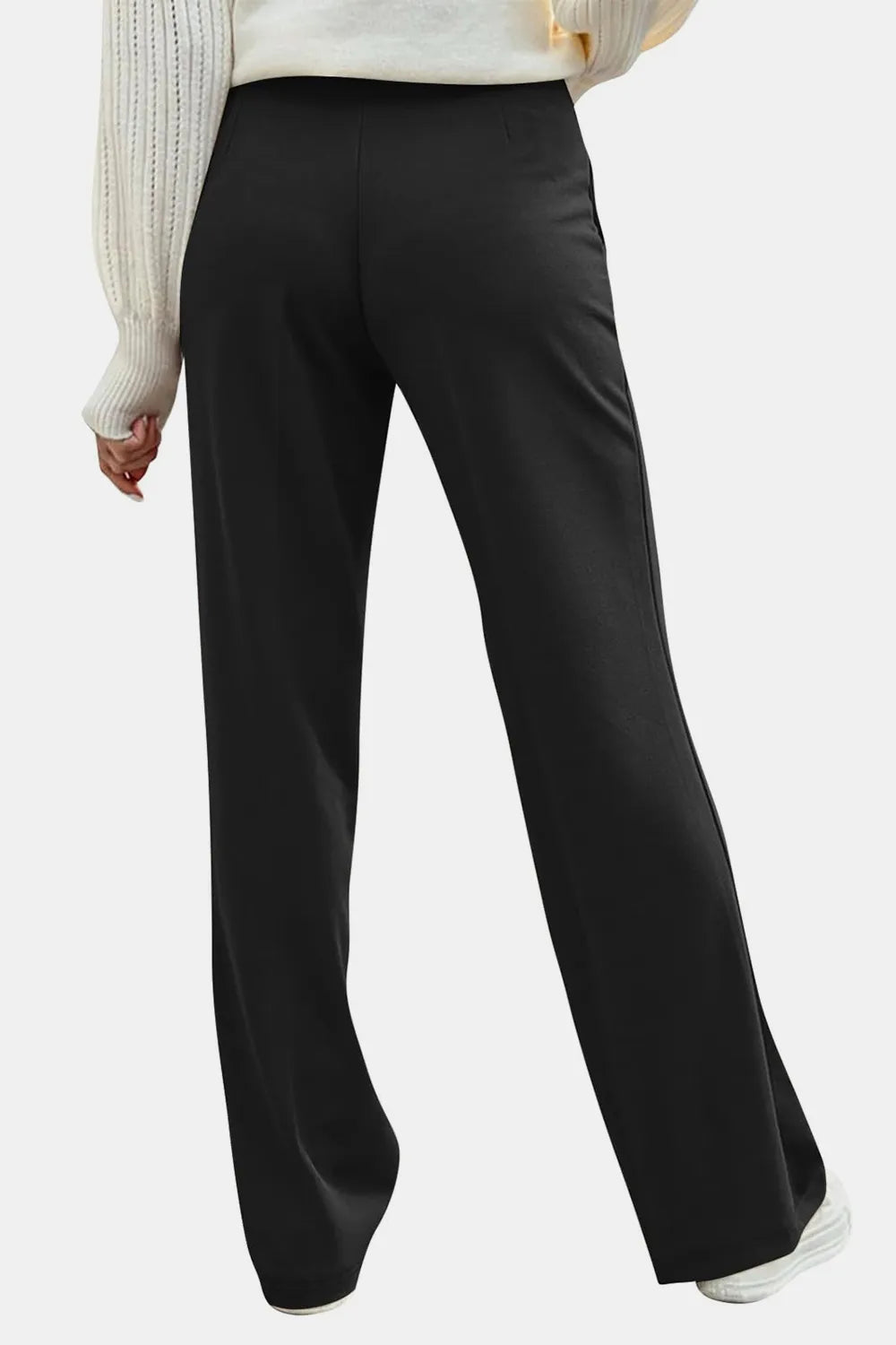 Decorative Button High Rise Pants – Trendsi | ClozArt