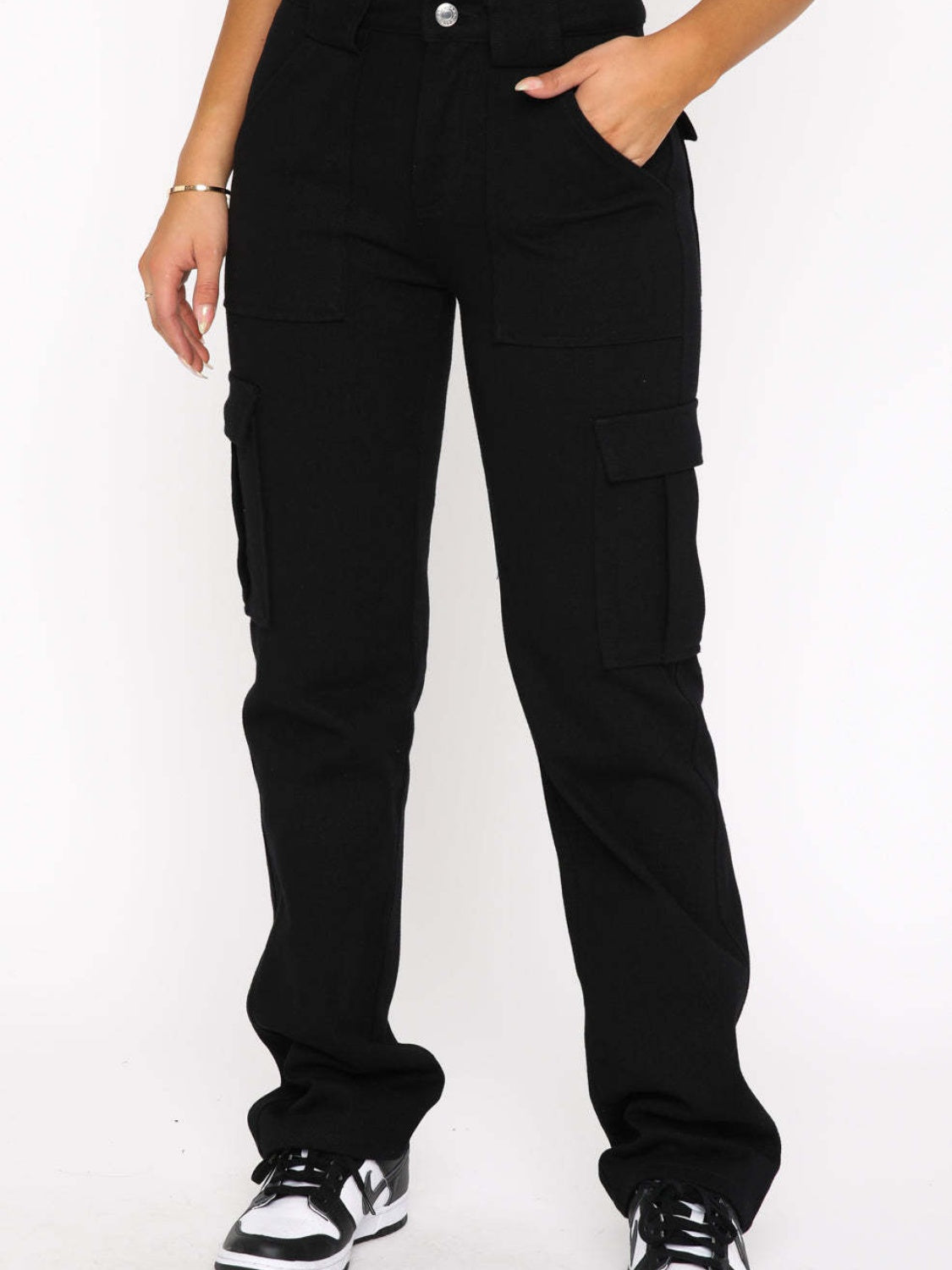 Straight Leg Cargo Pants – Trendsi | ClozArt