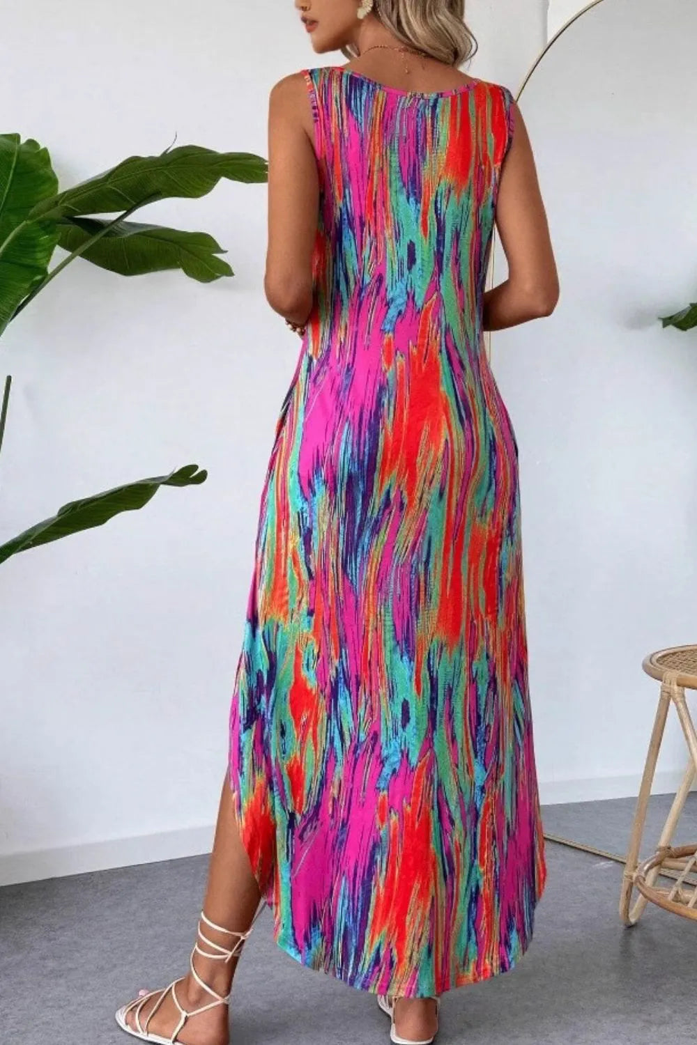 Scoop Neck Sleeveless Dress with Pockets – Trendsi | ClozArt
