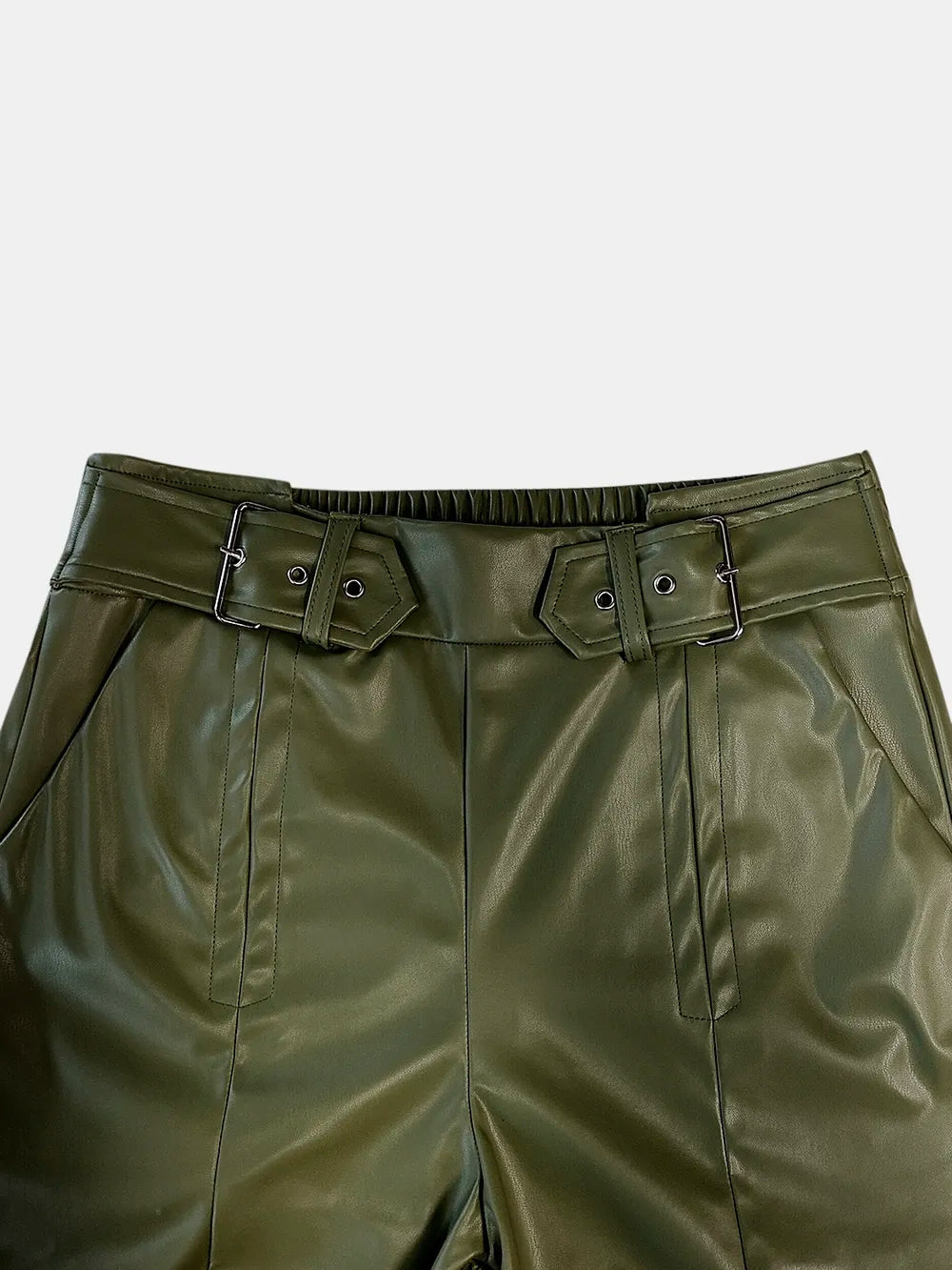 Half Elastic Waist Wide Leg Pants – Trendsi | ClozArt