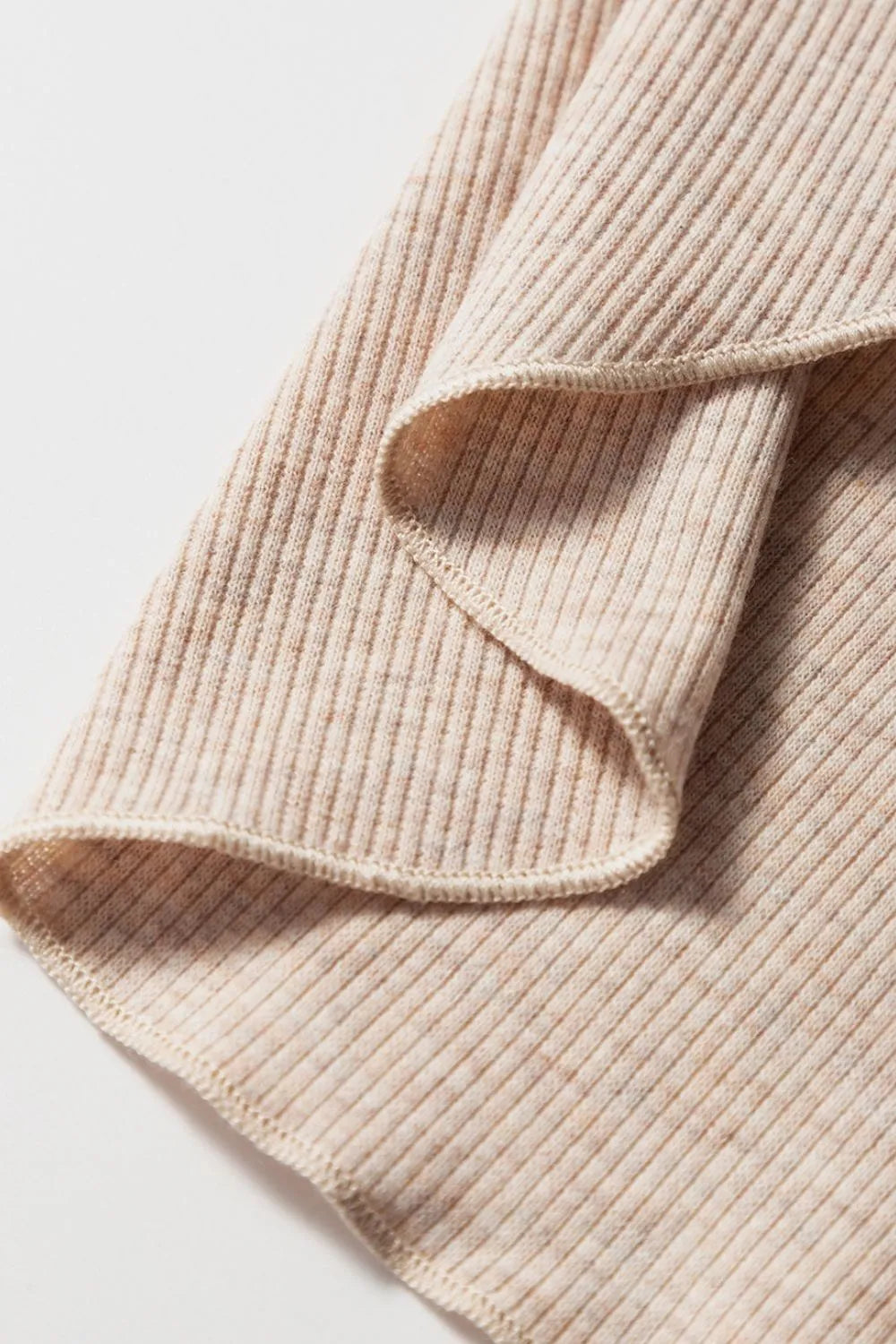 Short Sleeve Half Button Ribbed Knit Top – Trendsi | ClozArt