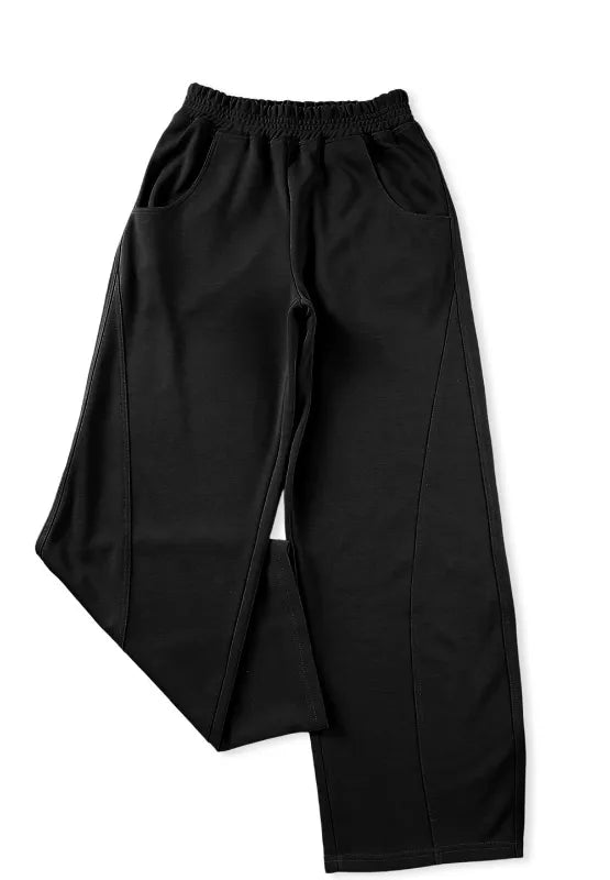 Elastic Waist Sweatpants with Pockets – Trendsi | ClozArt