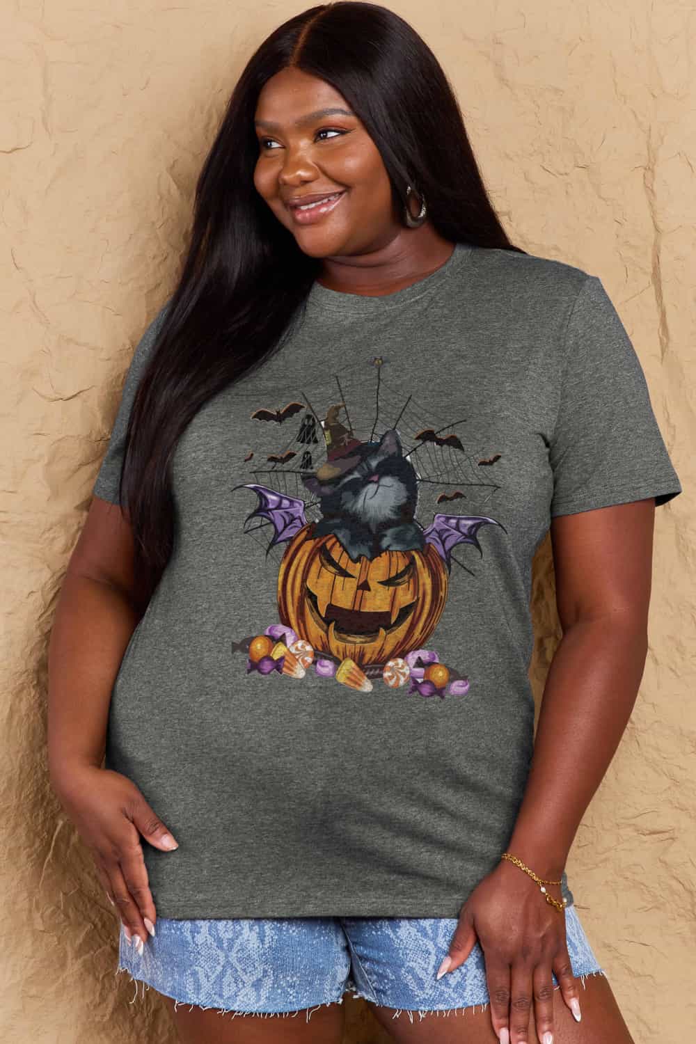 Simply Love Full Size Jack-O'-Lantern Graphic T-Shirt – Trendsi | ClozArt