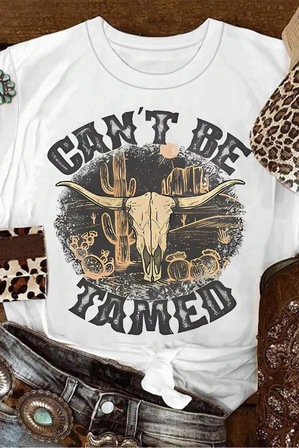 Graphic Round Neck Short Sleeve T-Shirt – Trendsi | ClozArt