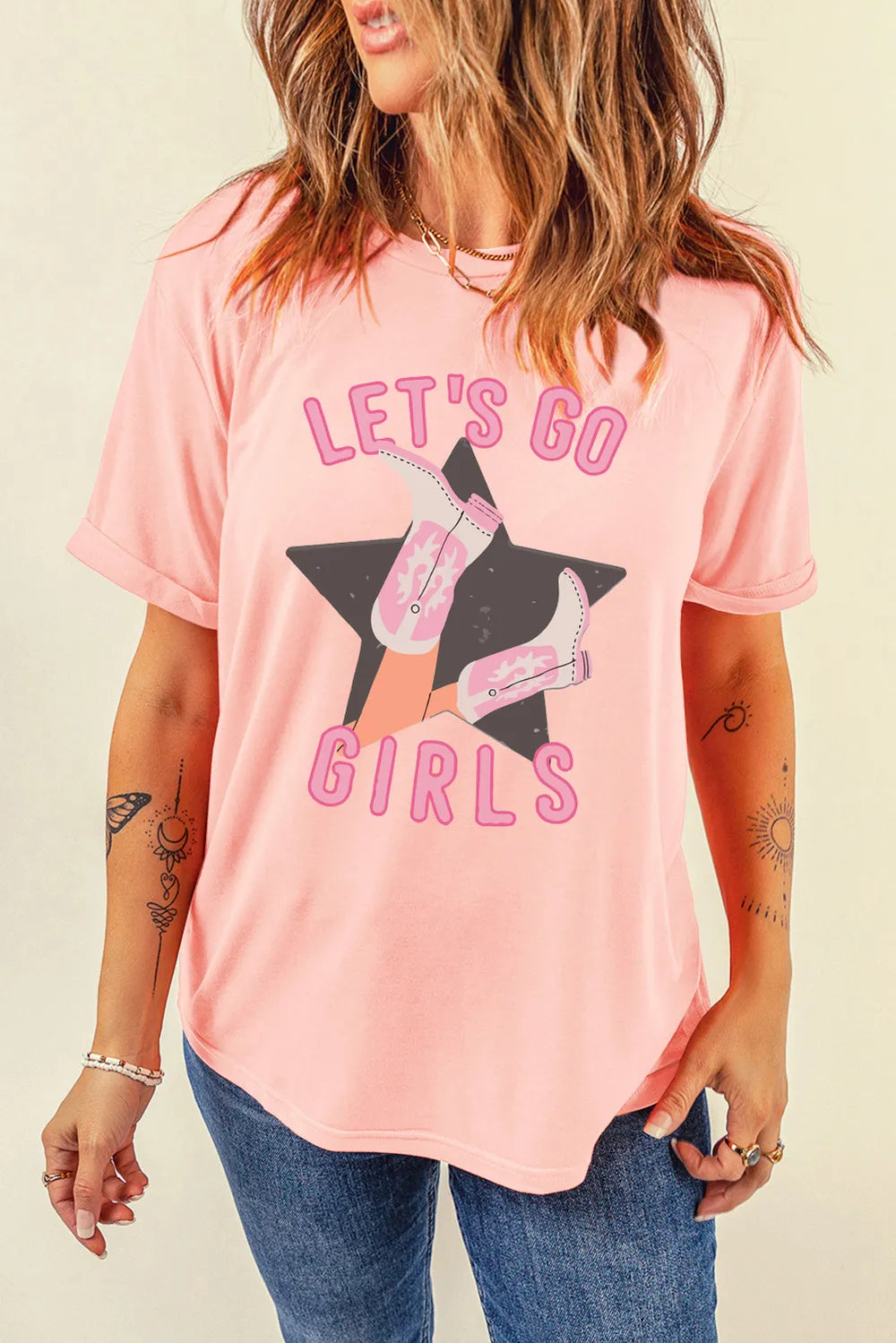 Graphic Round Neck Short Sleeve T-Shirt – Trendsi | ClozArt
