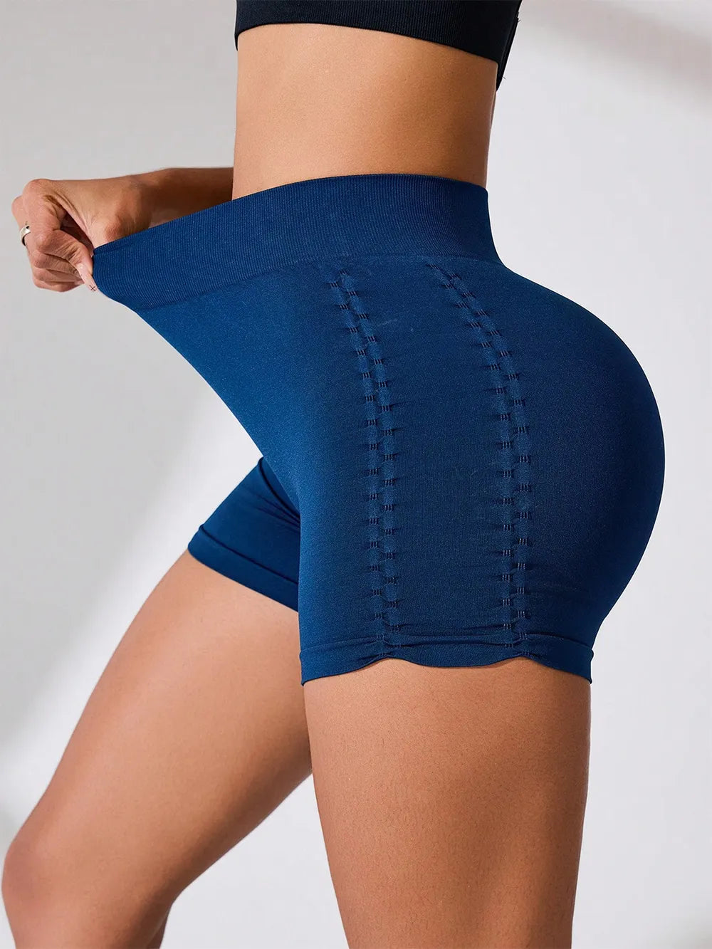 Side Ruched High Rise Active Shorts – Trendsi | ClozArt